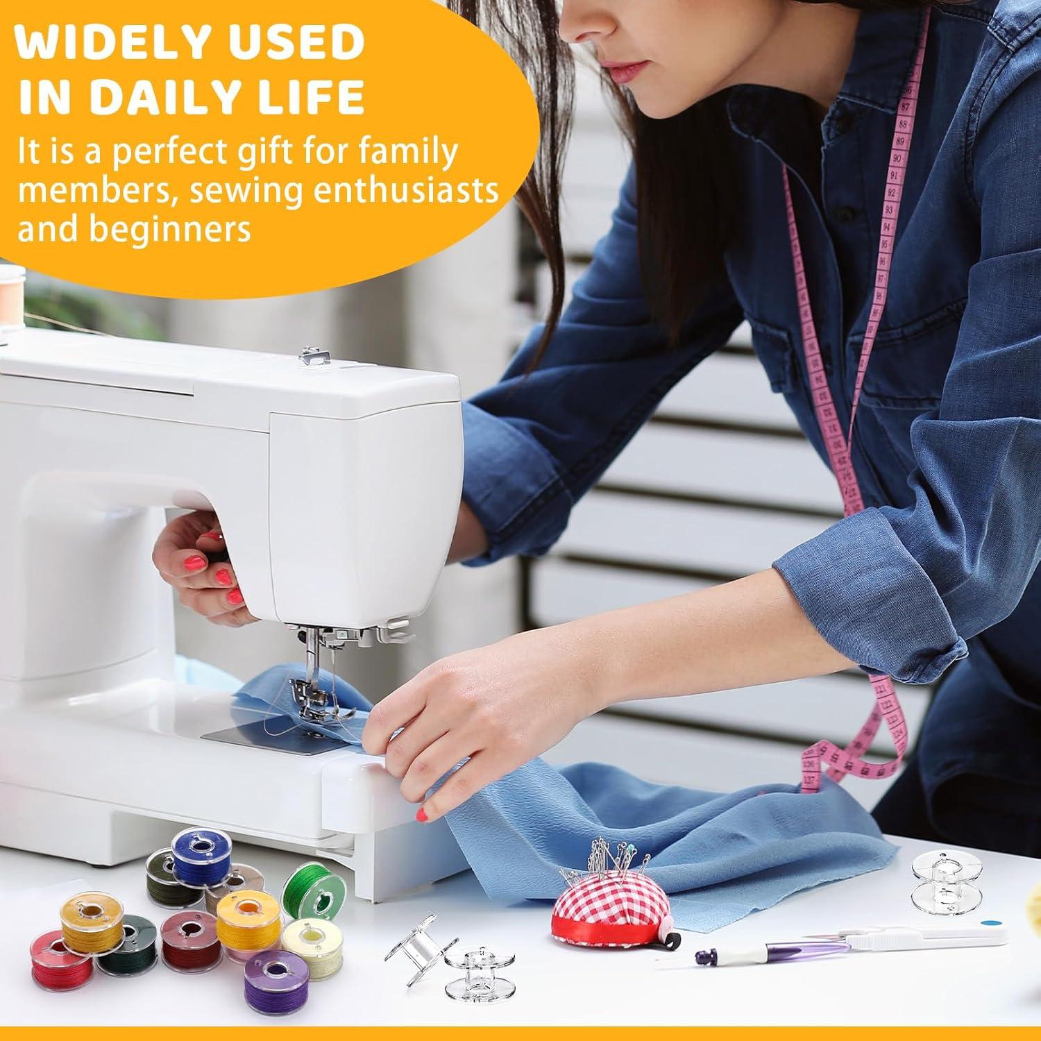 Bobinas de Plástico LOKUNN 25 Pcs para Máquina de Coser