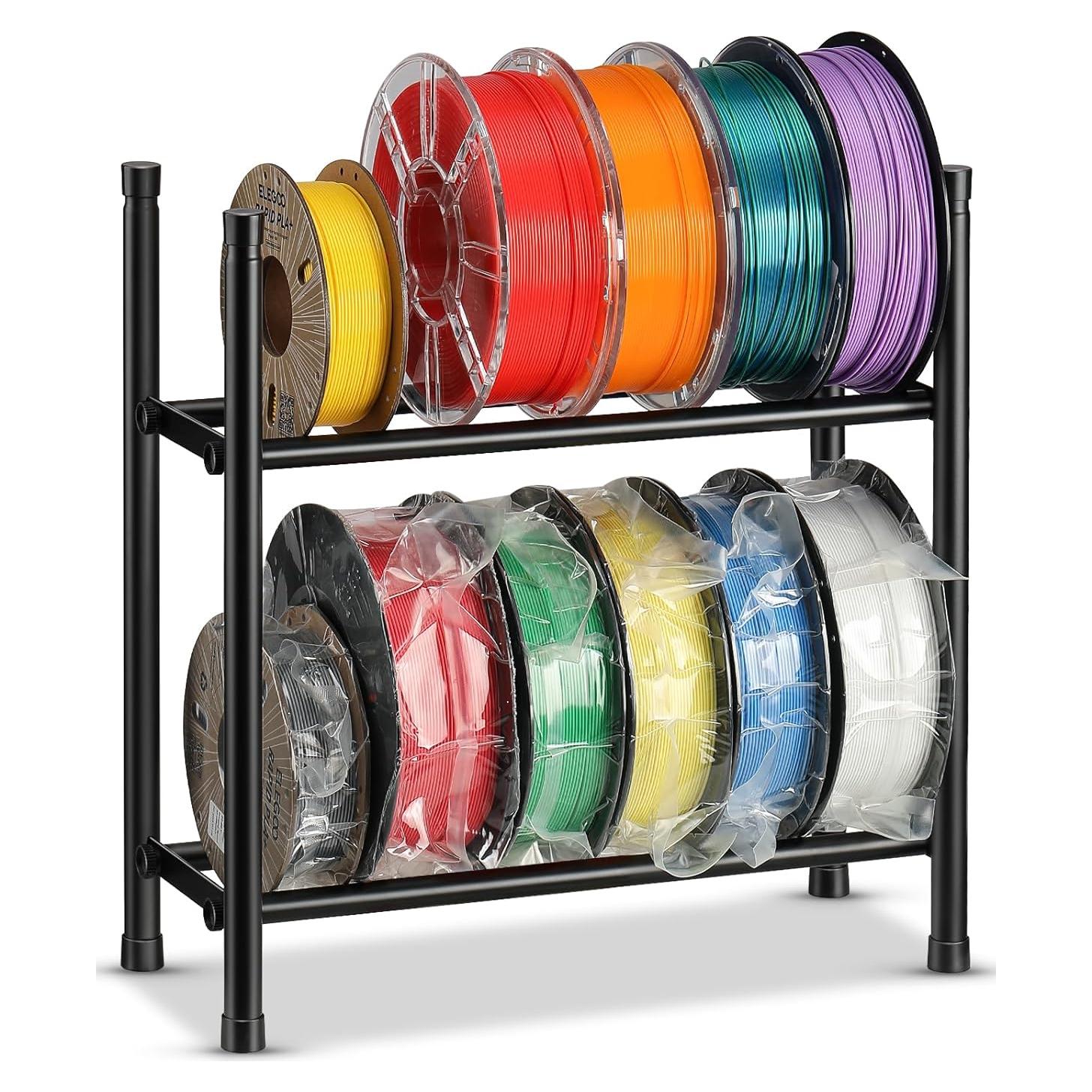 Soporte de Almacenamiento de Filamento 3D 2 Niveles - Organizador Expandible