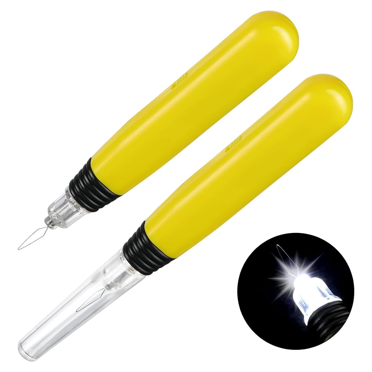 Enhebradores de Agujas LED WILLBOND - 2 Piezas Iluminadas