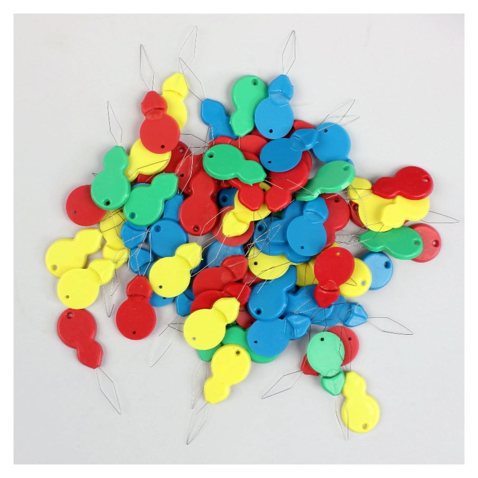 100 Enhebradores de Agujas de Plástico Tufeifrank para Costura