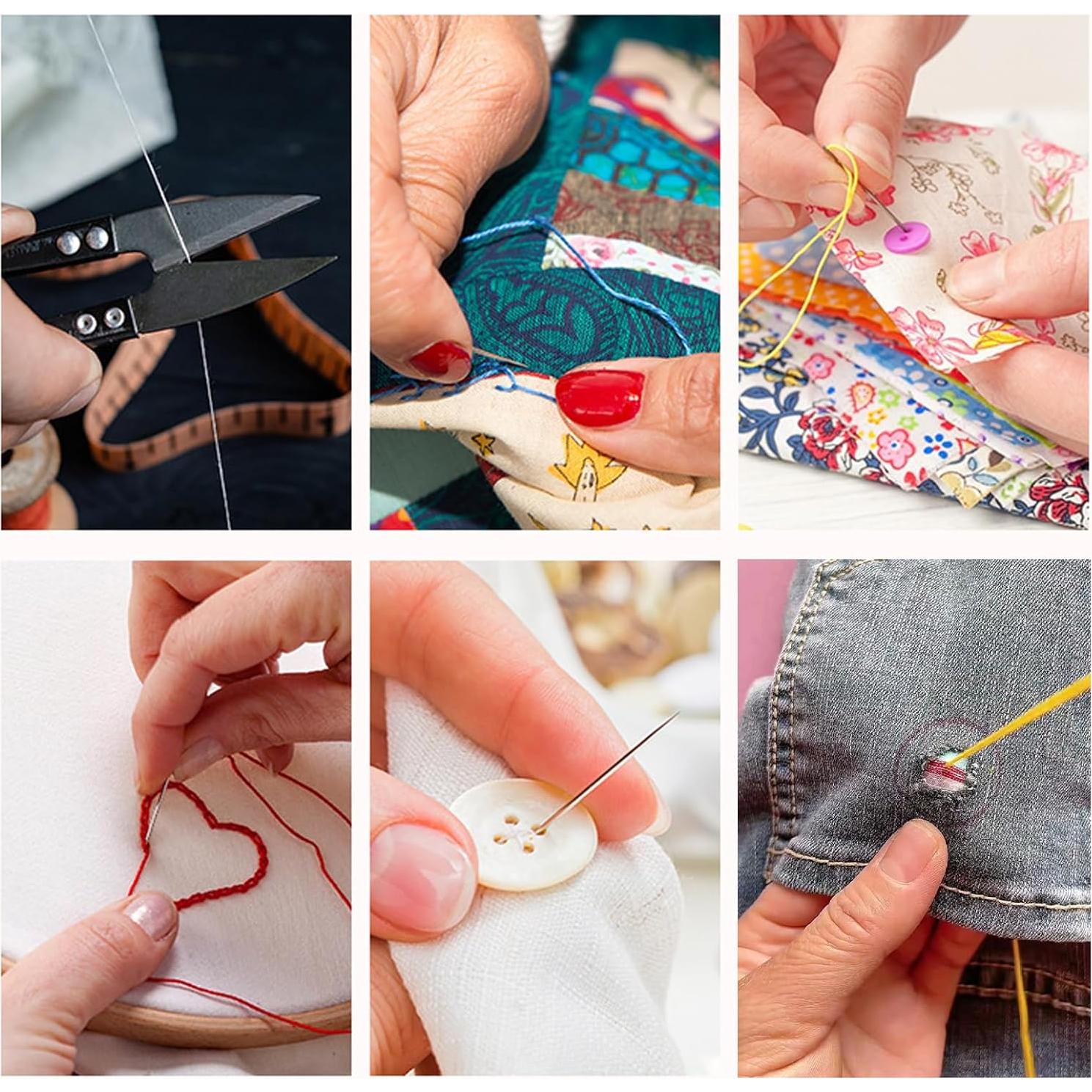 Kit de Costura 37 Piezas Cyhdddr con Agujas y Hilos