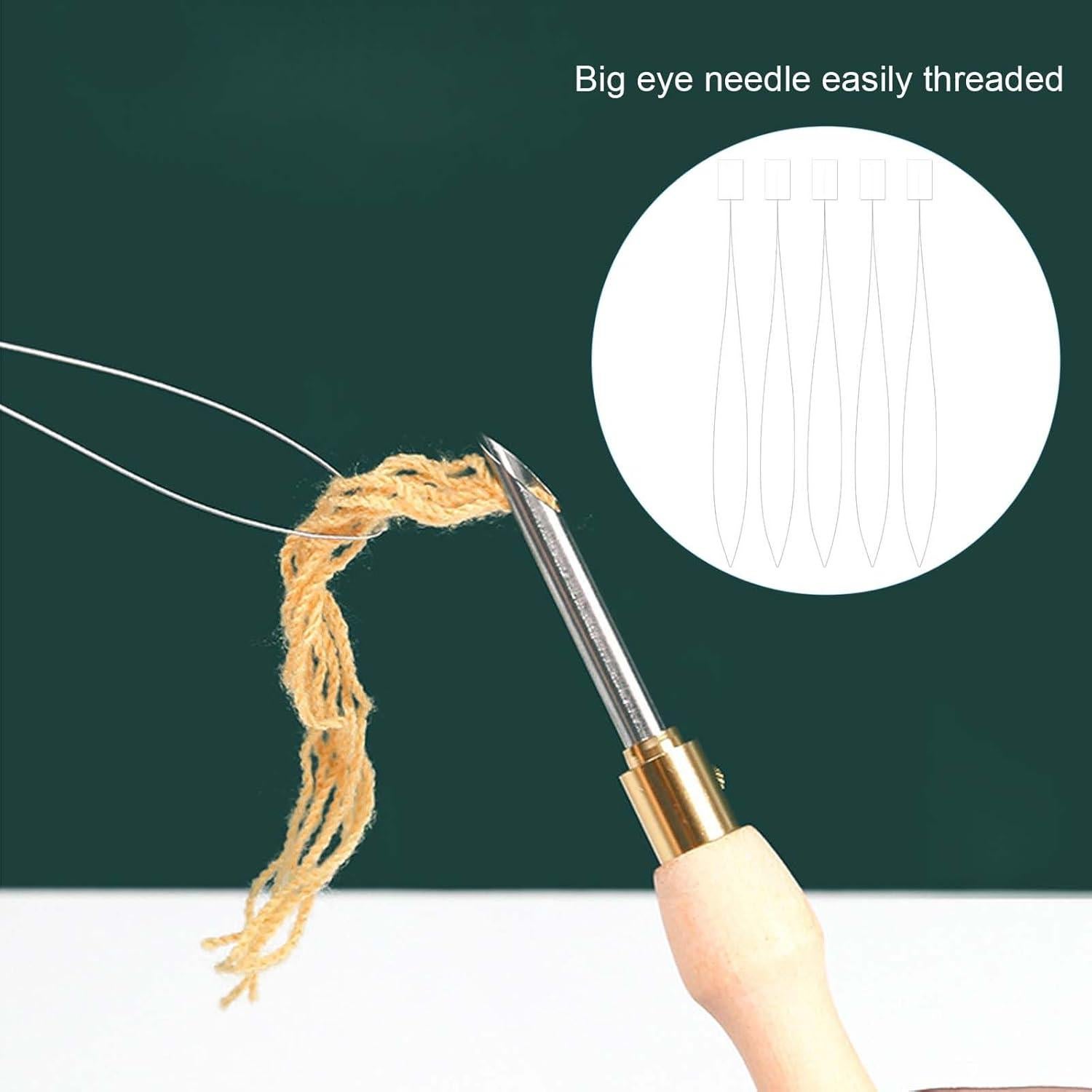 5 Agujas Enhebradoras Styquenzer 17cm para Costura a Mano