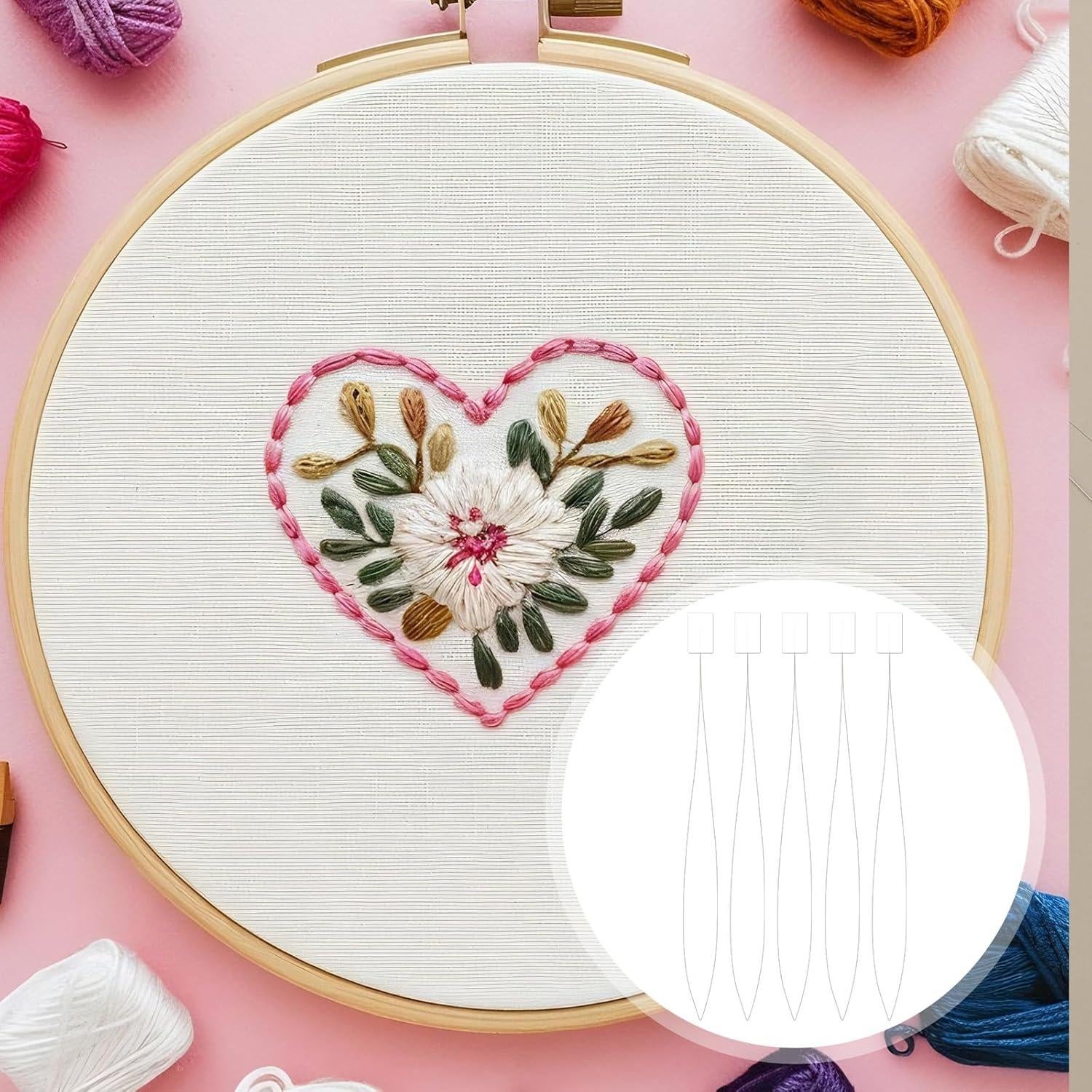 5 Agujas Enhebradoras Styquenzer 17cm para Costura a Mano