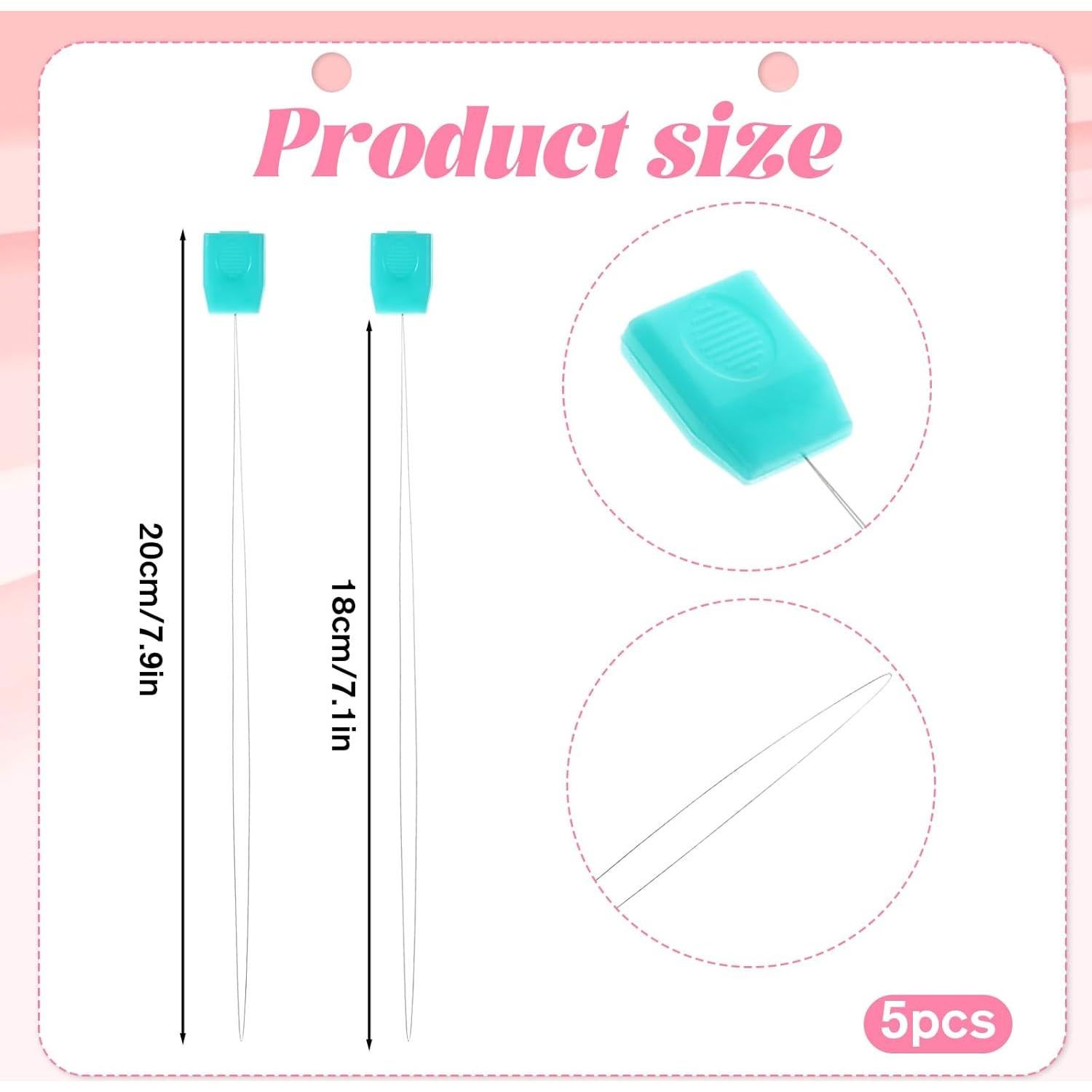 5 Enhebradores de Aguja de Punch YQQYG 20 cm Bordado Manual