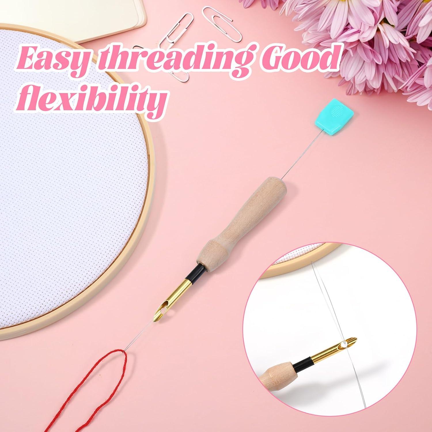 5 Enhebradores de Aguja de Punch YQQYG 20 cm Bordado Manual