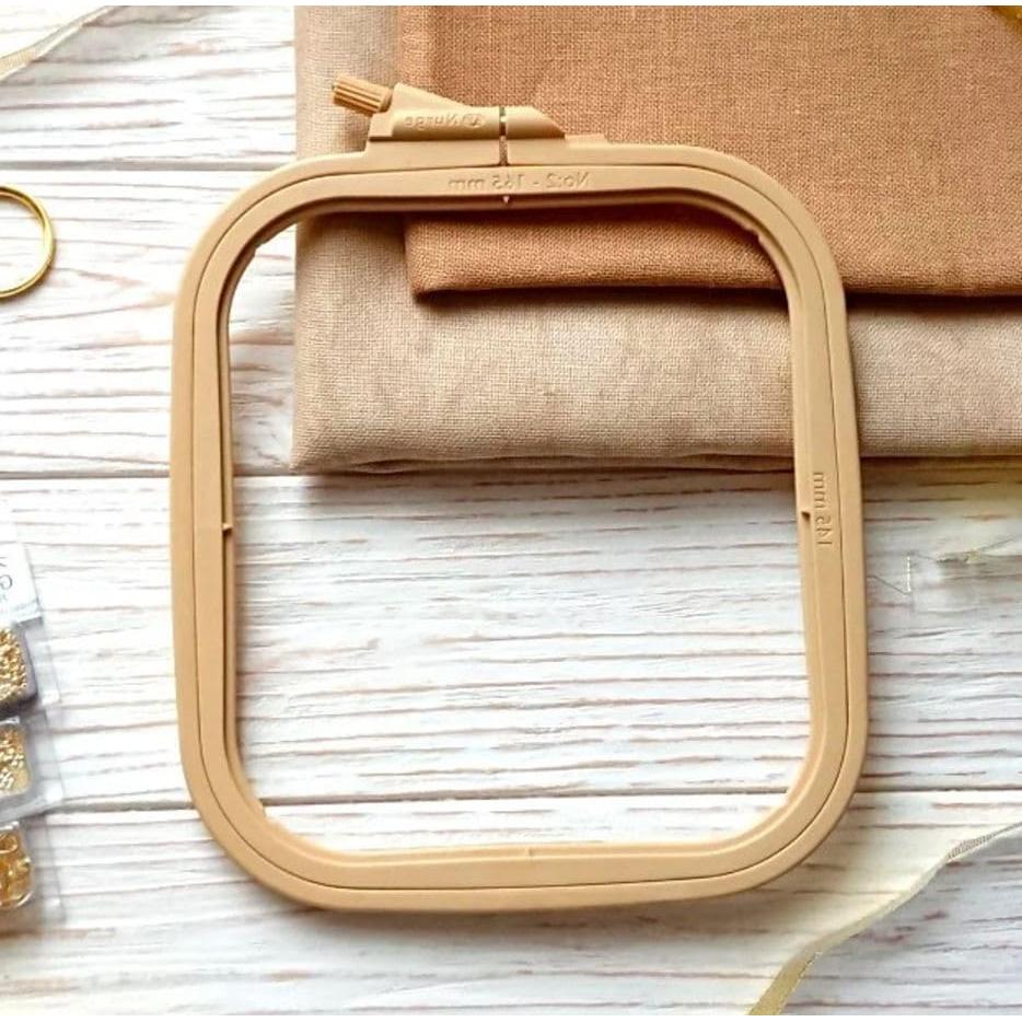 Aros de Bordado Plásticos Nurge 5Pcs Cuadrados Pequeños