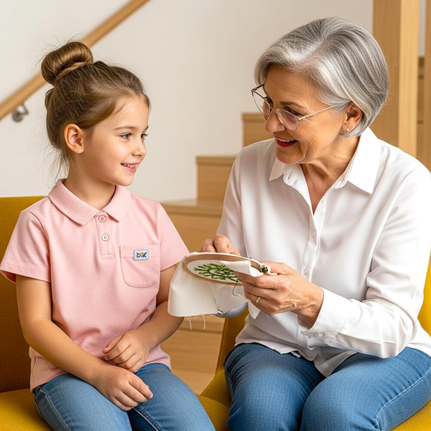 Conjunto de 3 Aros de Bordado de Madera Caydo 4-6 Pulgadas