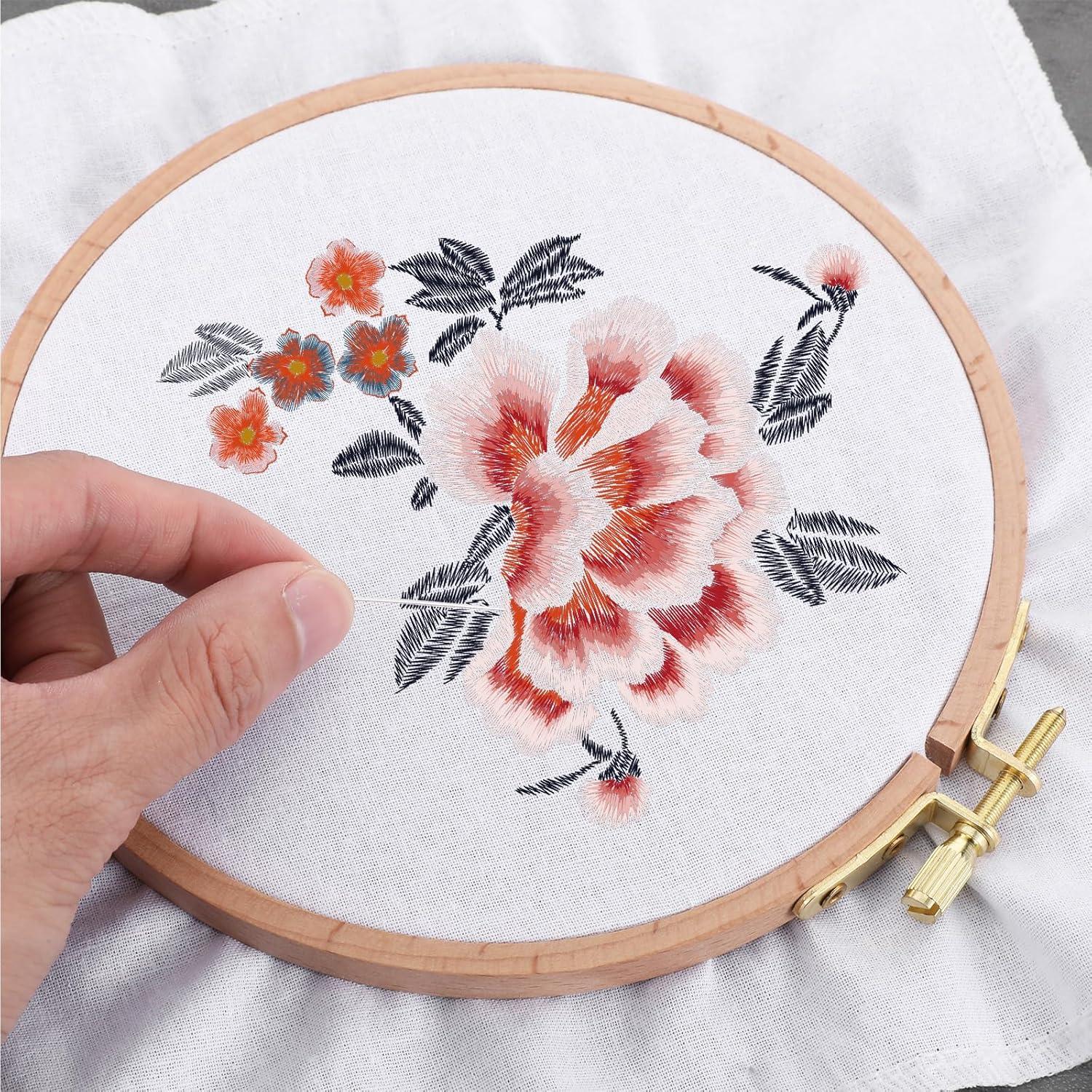 Paquete de 2 Aros de Bordado SHENLIU 15.5 cm Madera de Haya