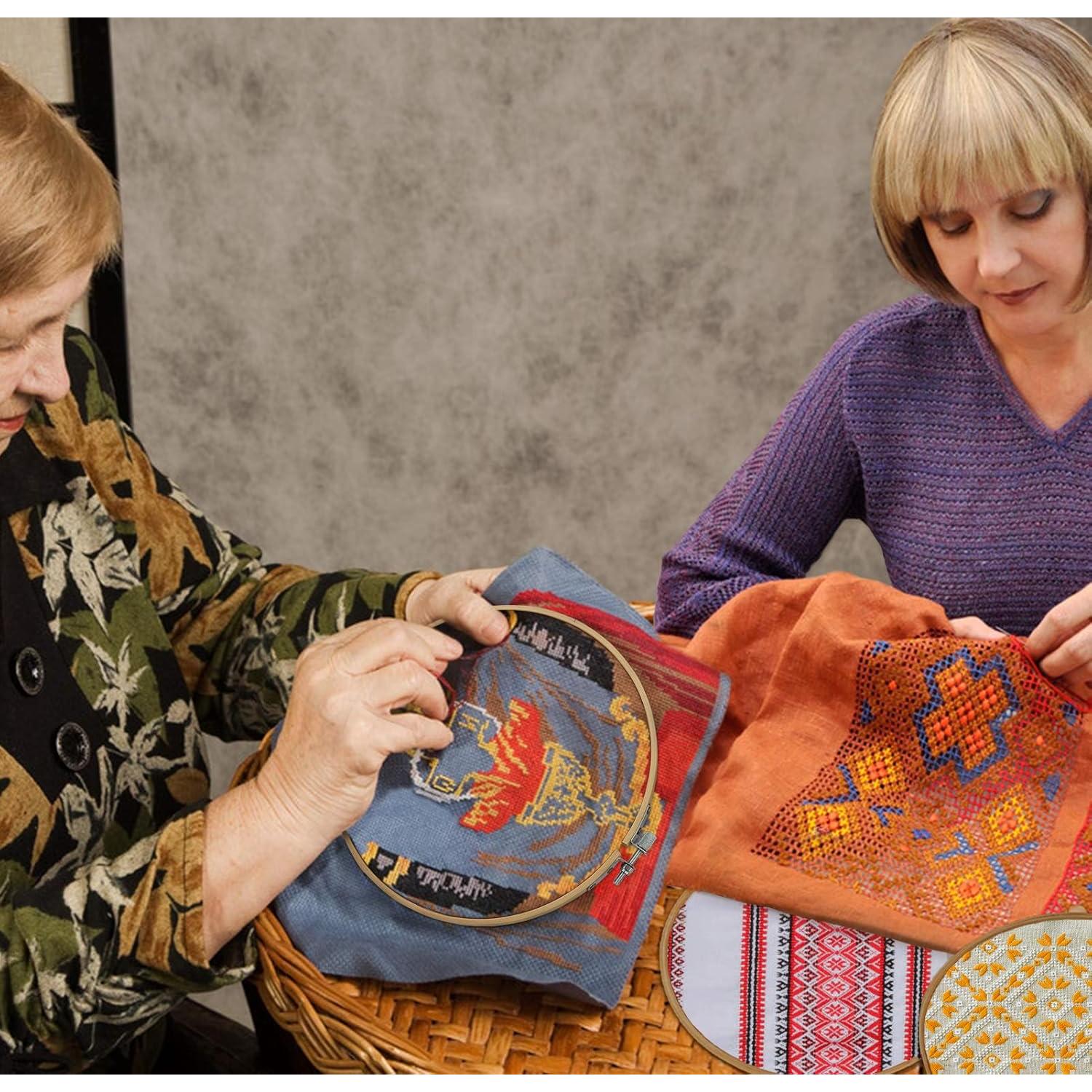 Aros de Bordado Umoonfine de Madera 10 Pulgadas 8 Piezas