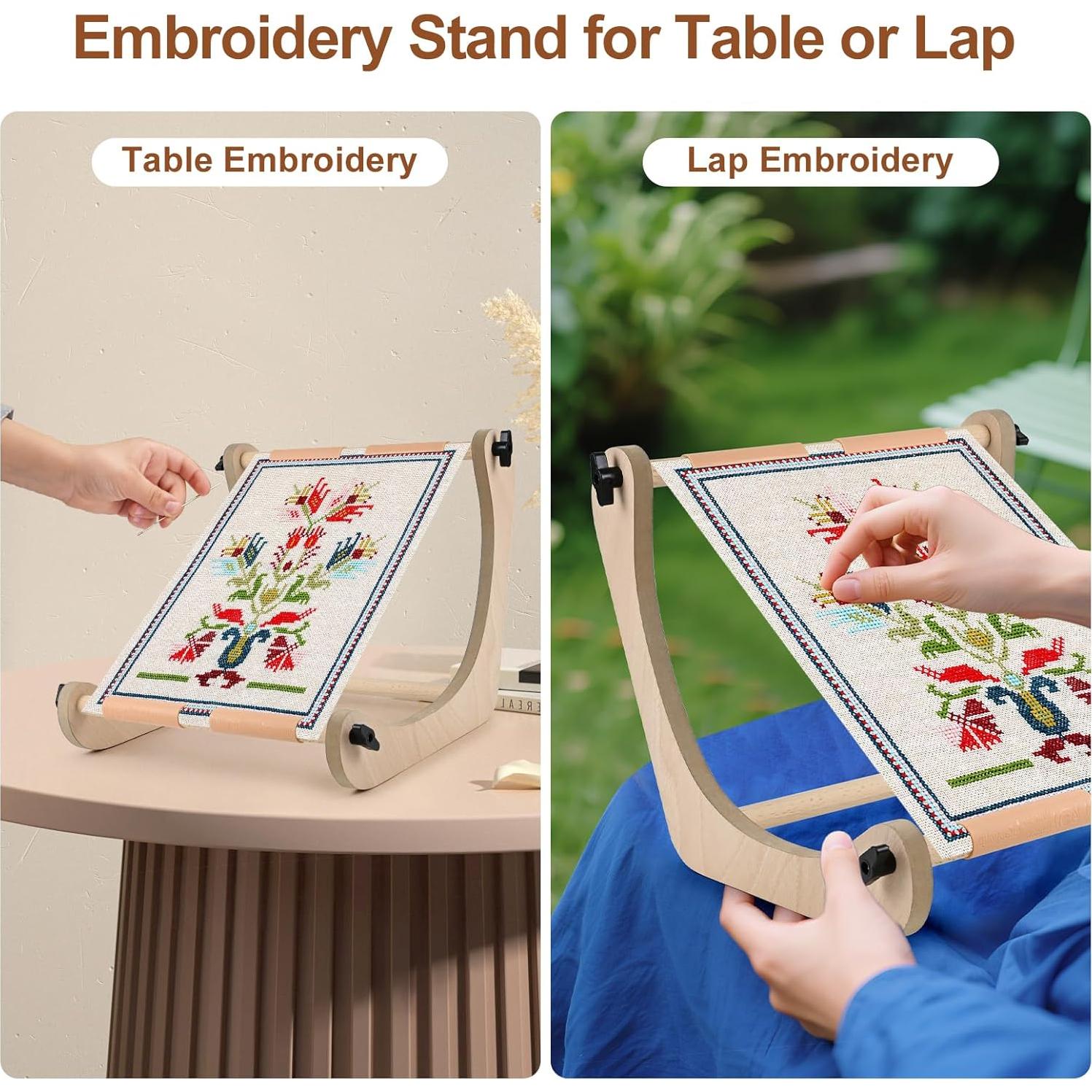 Soporte de Mesa para Bordado Embhand LEHS Ajustable 31.75-40.89 cm