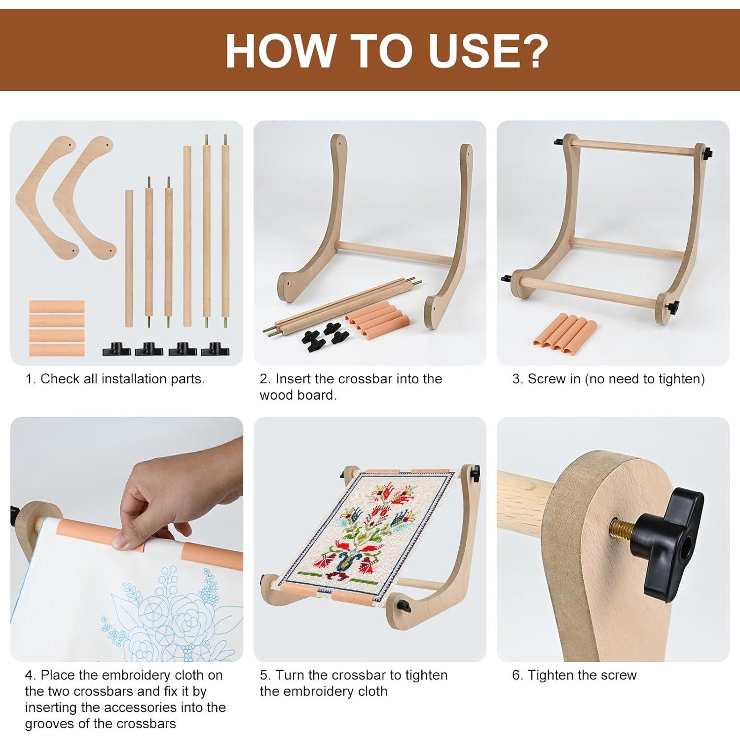 Soporte de Mesa para Bordado Embhand LEHS Ajustable 31.75-40.89 cm