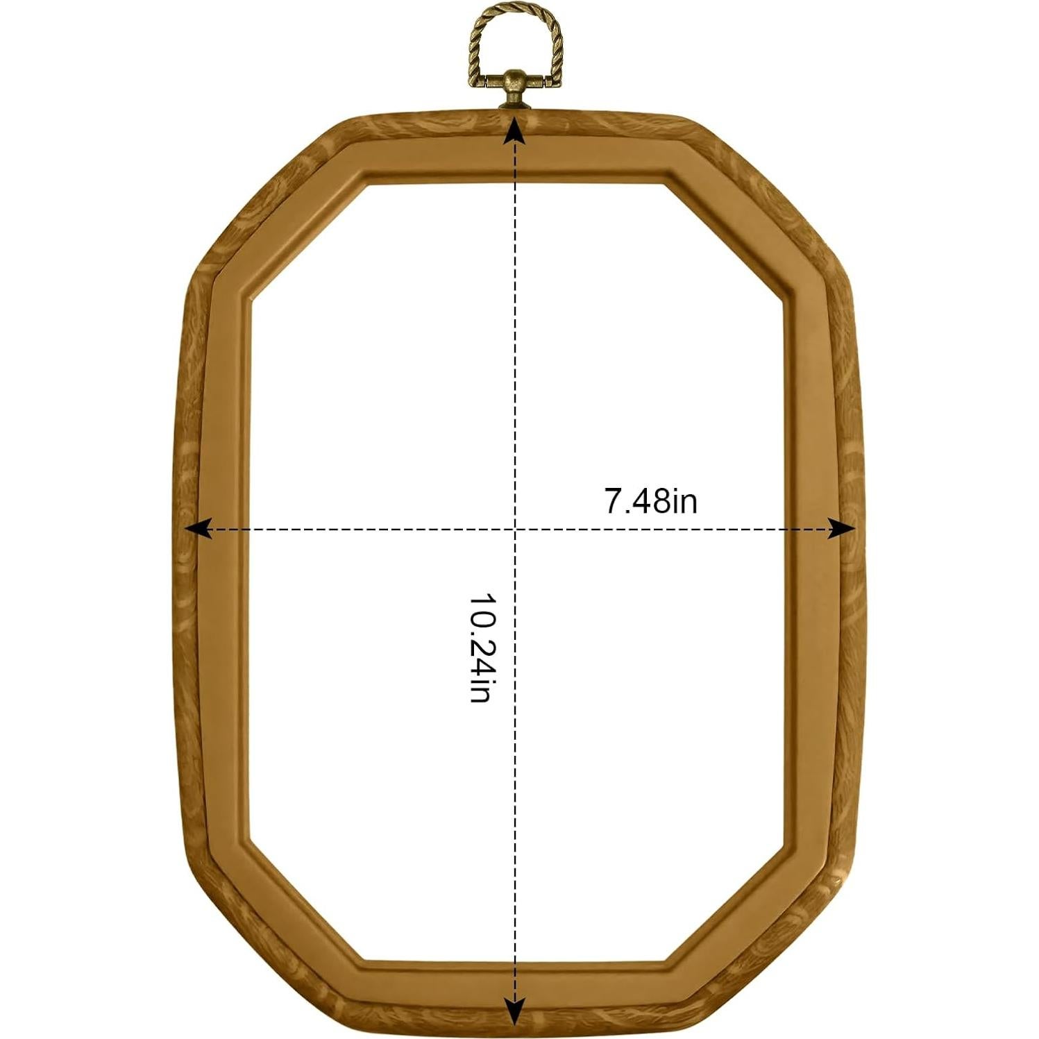 Aros de Bordado 3-Pack 26x19 cm - Madera Vintage Holyenten