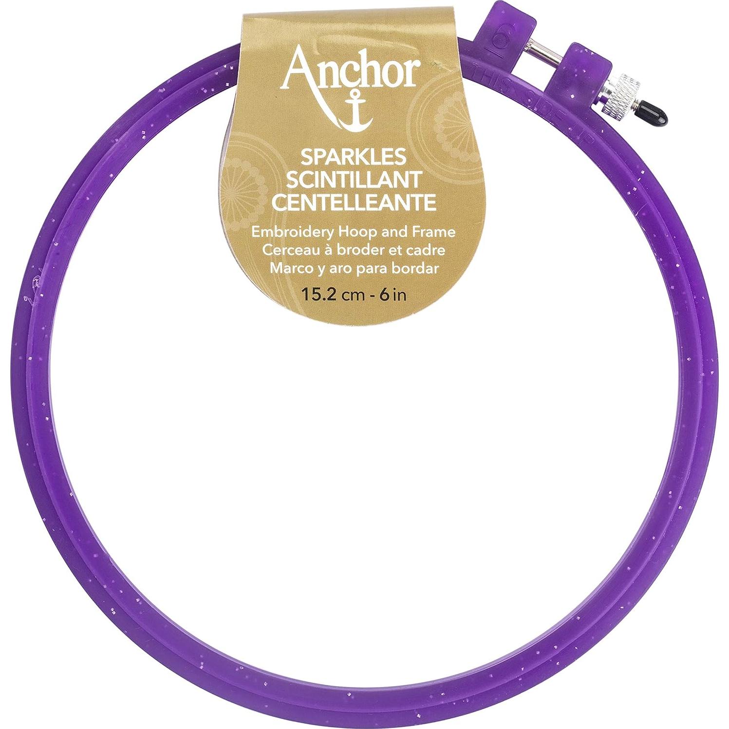 Aro de Bordado Anchor Sparkle 15.24 cm Azul/Púrpura