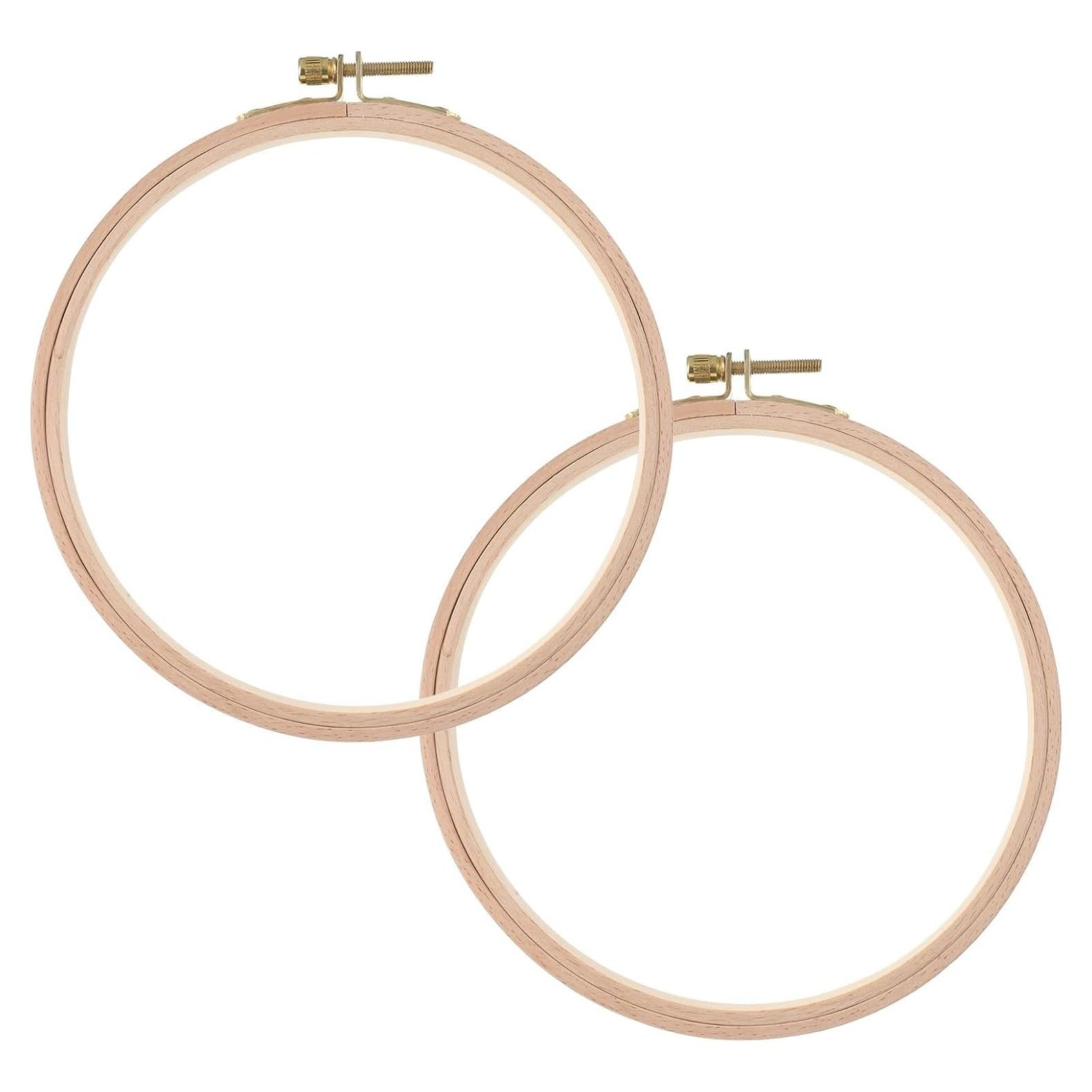 Aros de Bordado de Madera Lnngub 15.24 cm - 2 Piezas