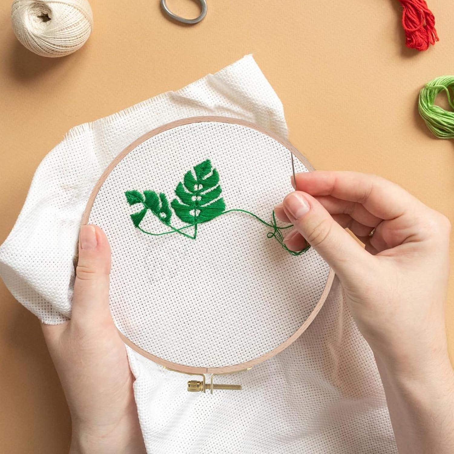 Aros de Bordado de Madera Lnngub 15.24 cm - 2 Piezas