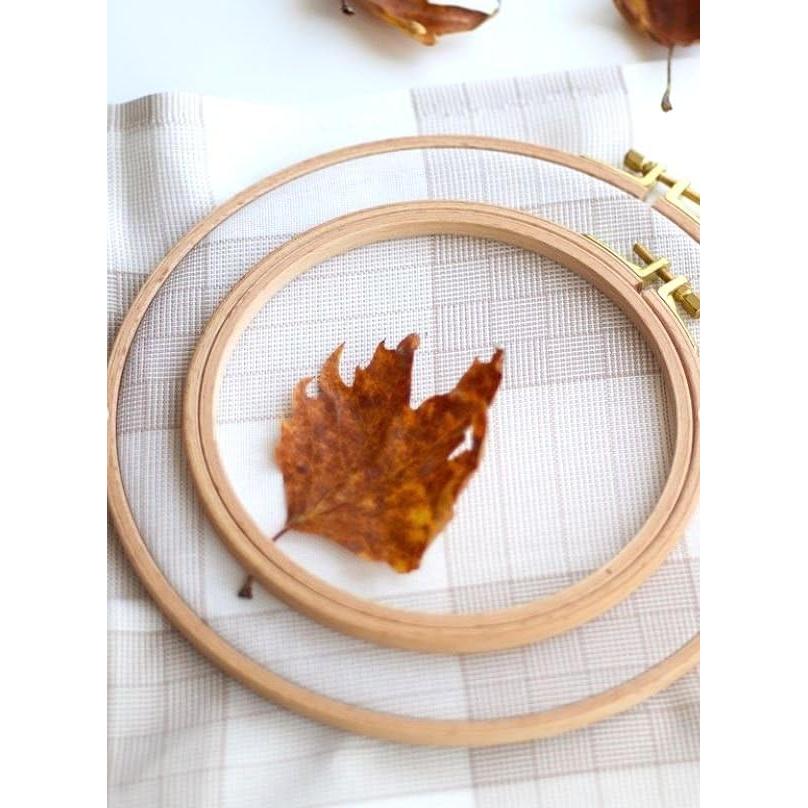 Aro de Bordado de Madera Nurge 24 mm con Tornillo Ajustable