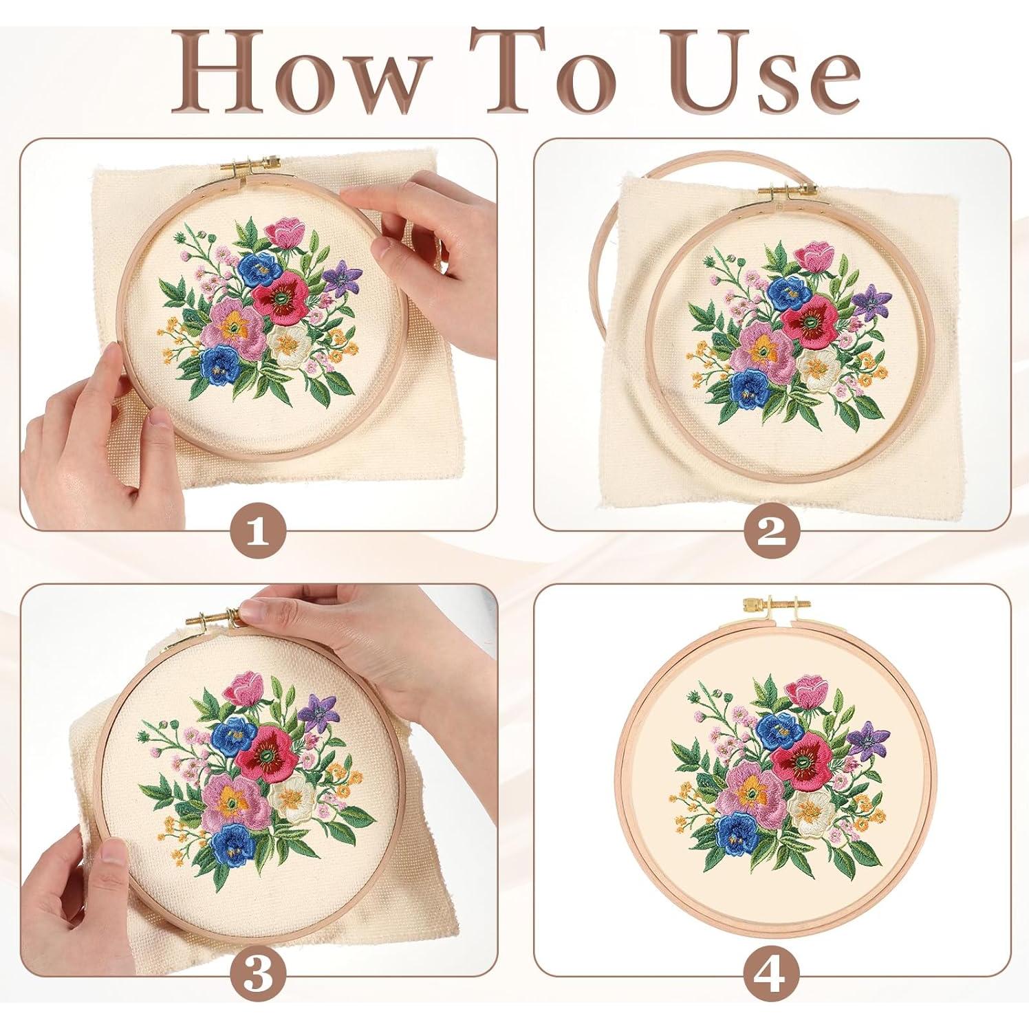 Paquete de 2 Aros de Bordado de 16.5 cm EupHHonycs