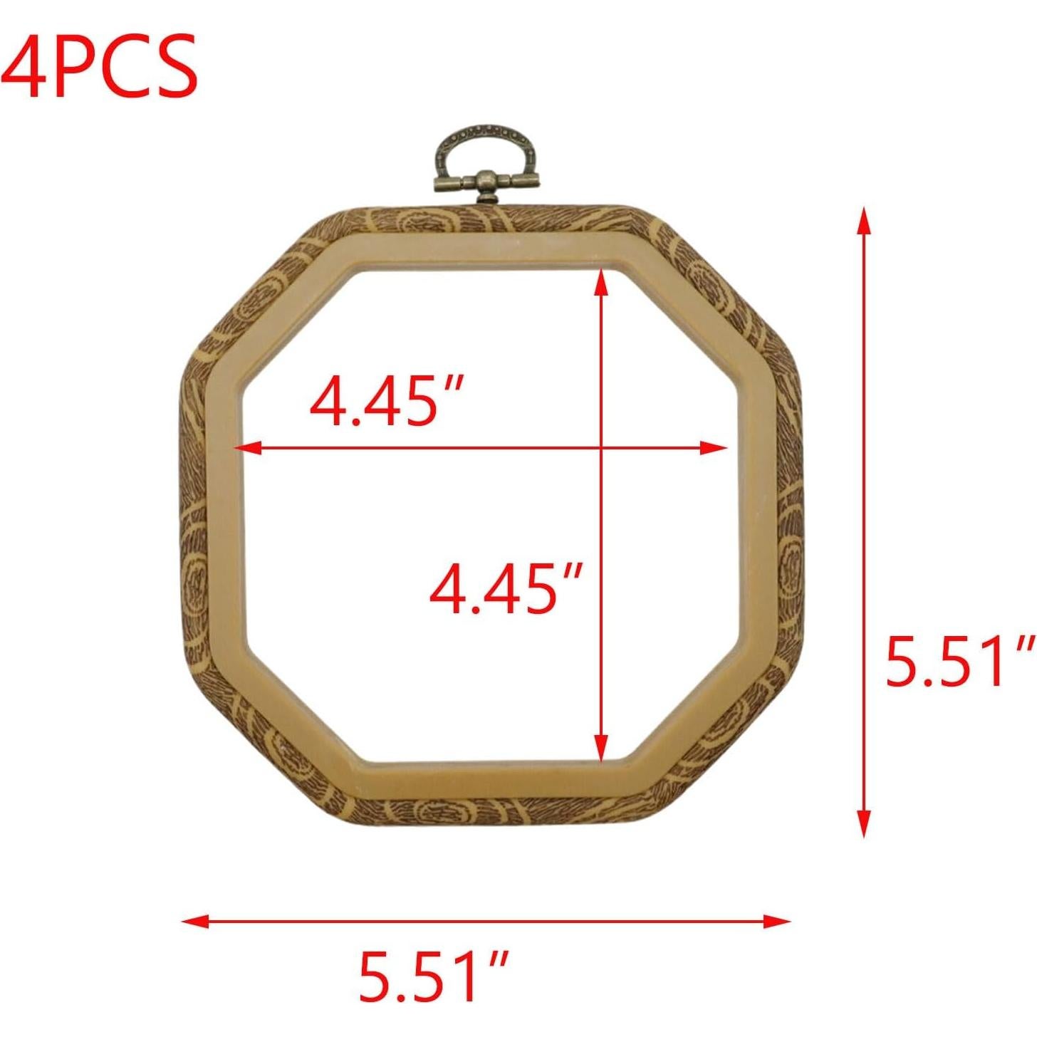 Aros de Bordado Antideslizantes T Tulead 14x14cm 4PCS