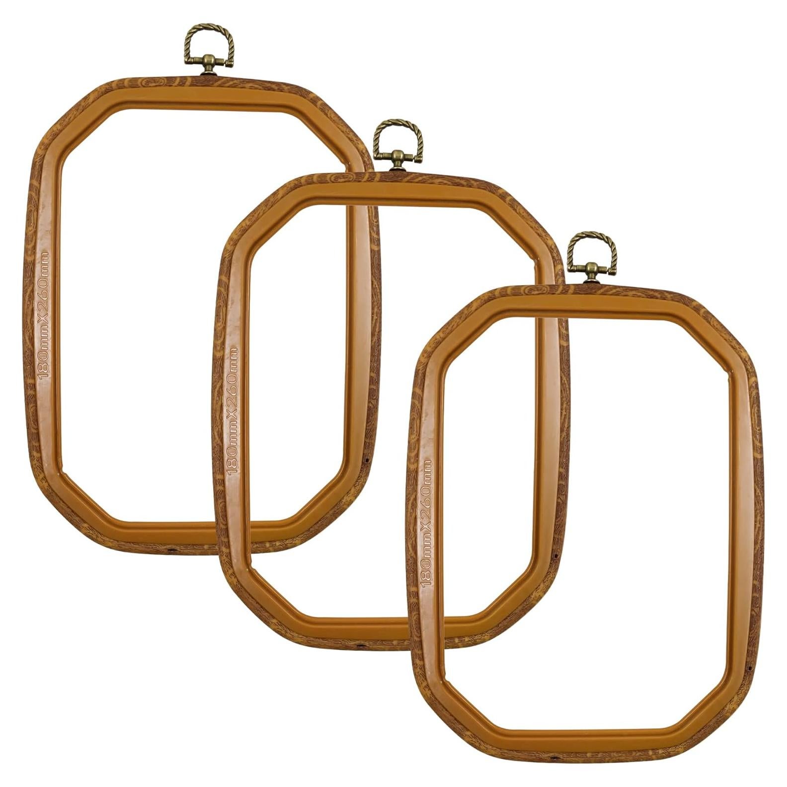 Set de 3 Aros de Bordado Decorativos Guofa 25.4x17.8 cm