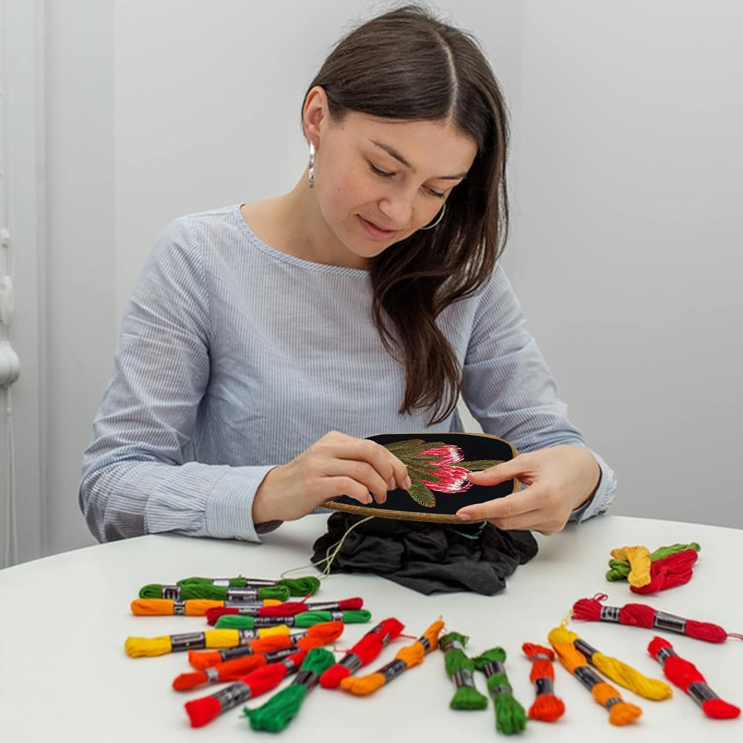 Set de 3 Aros de Bordado Decorativos Guofa 25.4x17.8 cm