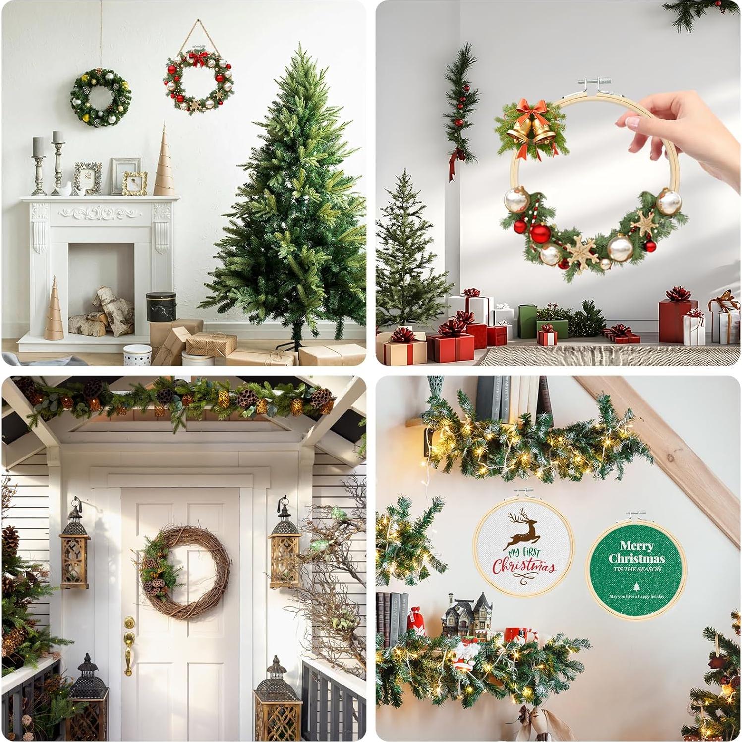 Paquete de 2 Aros de Bordado de Madera 15.24 cm con Tornillo Ajustable