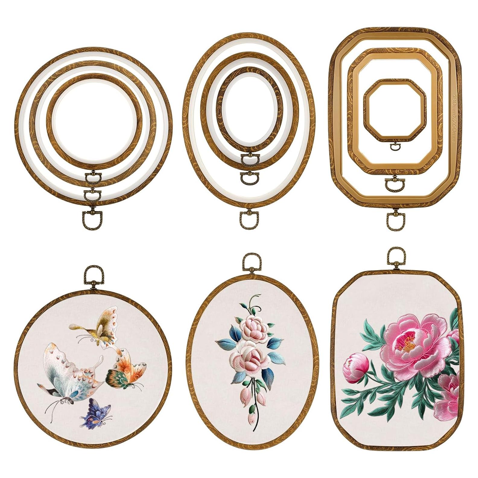 Conjunto de Aros de Bordado Simarro 9 Pcs Variados