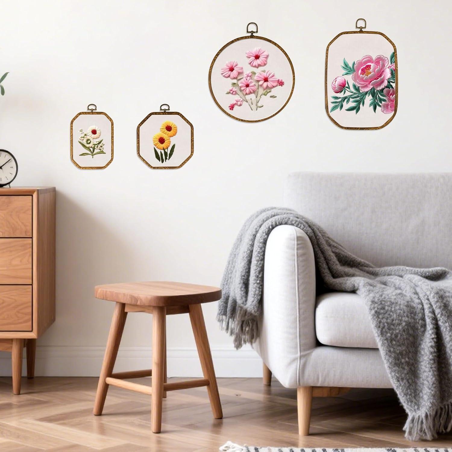 Conjunto de Aros de Bordado Simarro 9 Pcs Variados