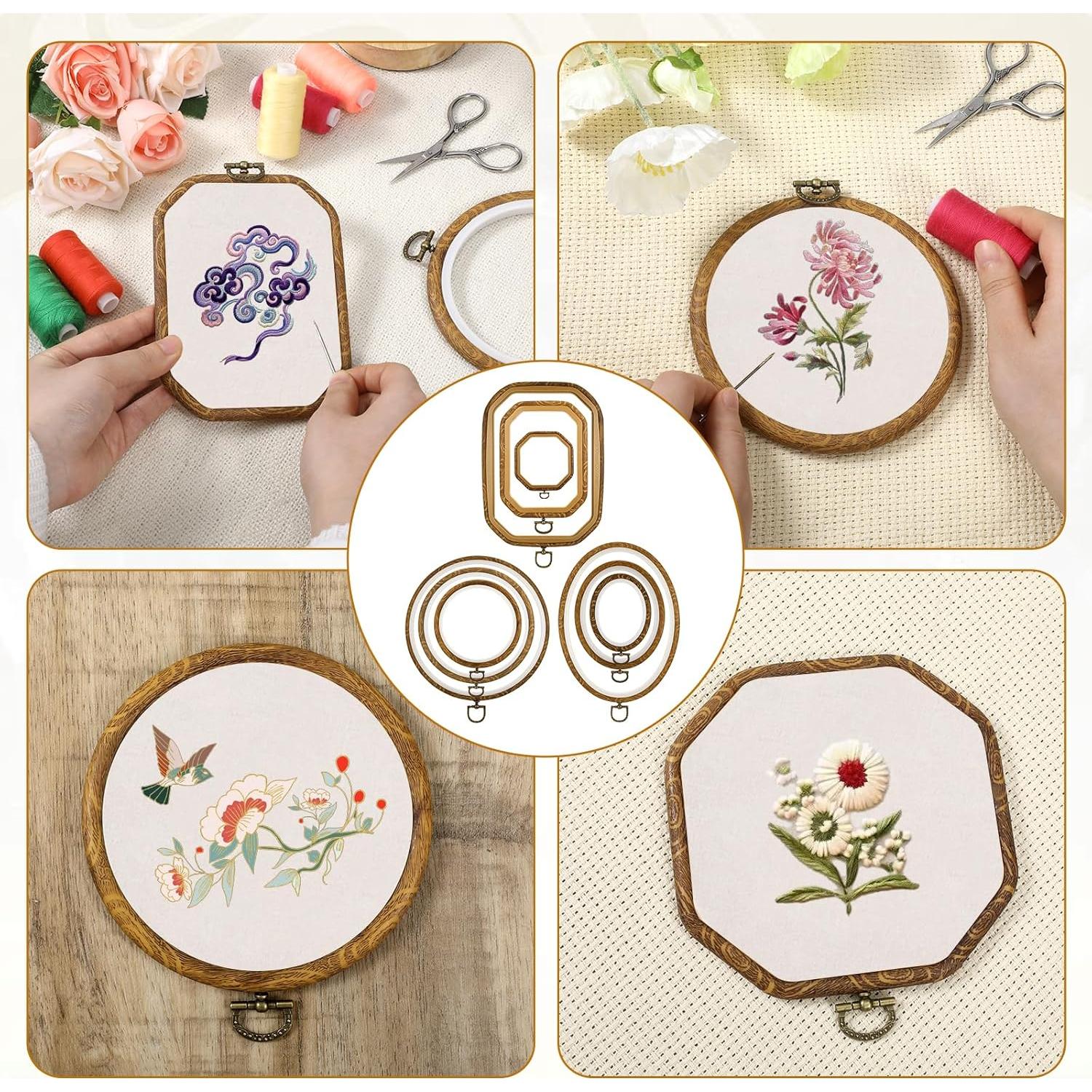 Conjunto de Aros de Bordado Simarro 9 Pcs Variados