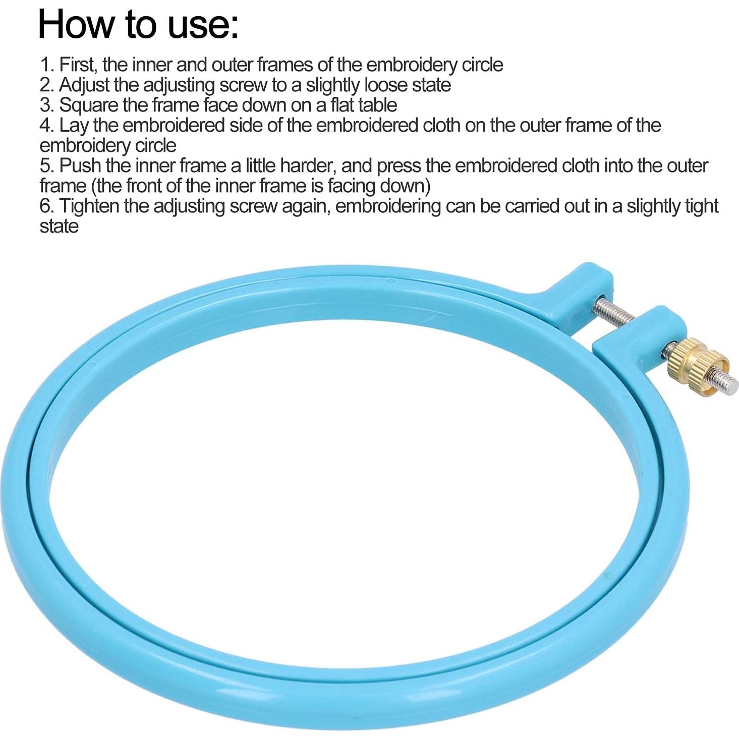 Aro de Bordado Ajustable LZKW 12.7 cm para Manualidades