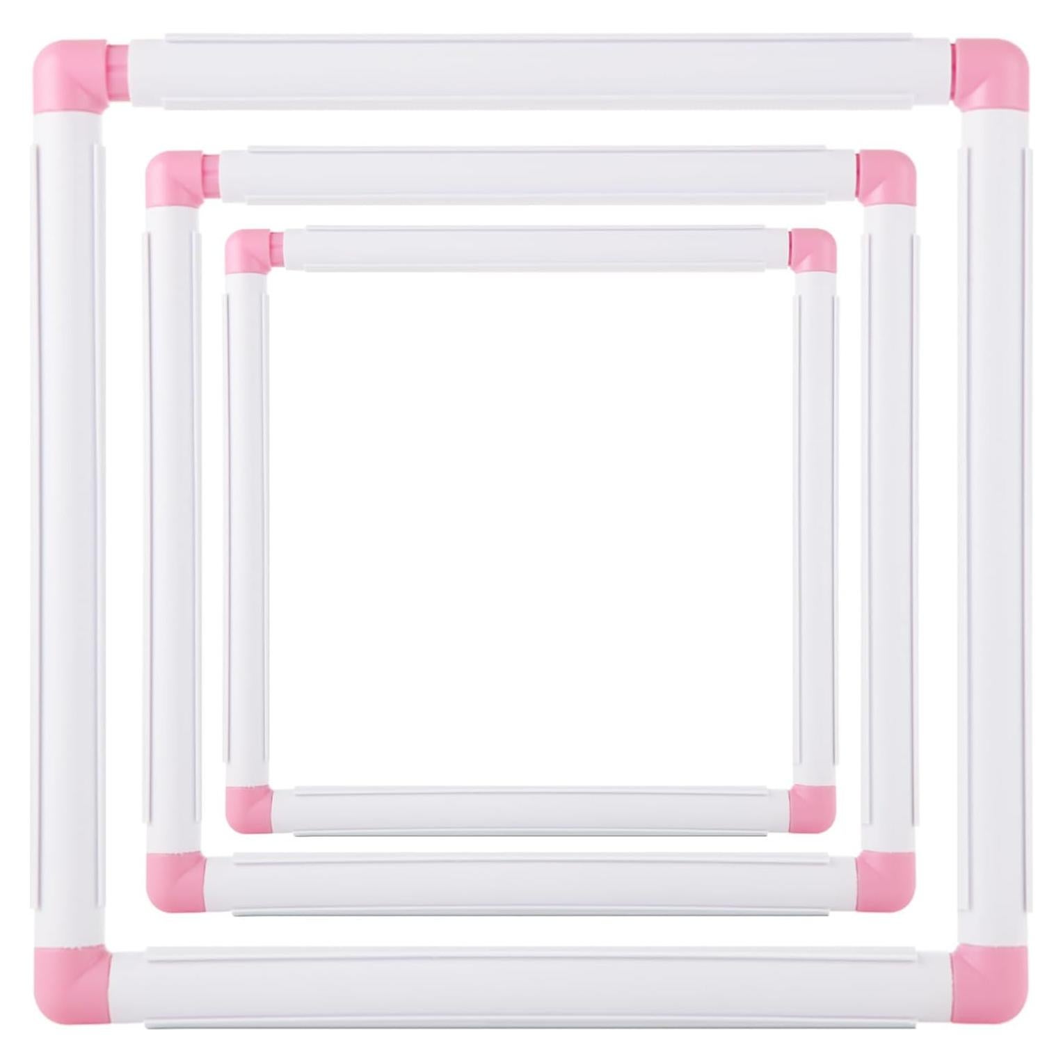 Aros de Bordado Cuadrados LOYORTY - 3 Piezas 15.2-27.9cm