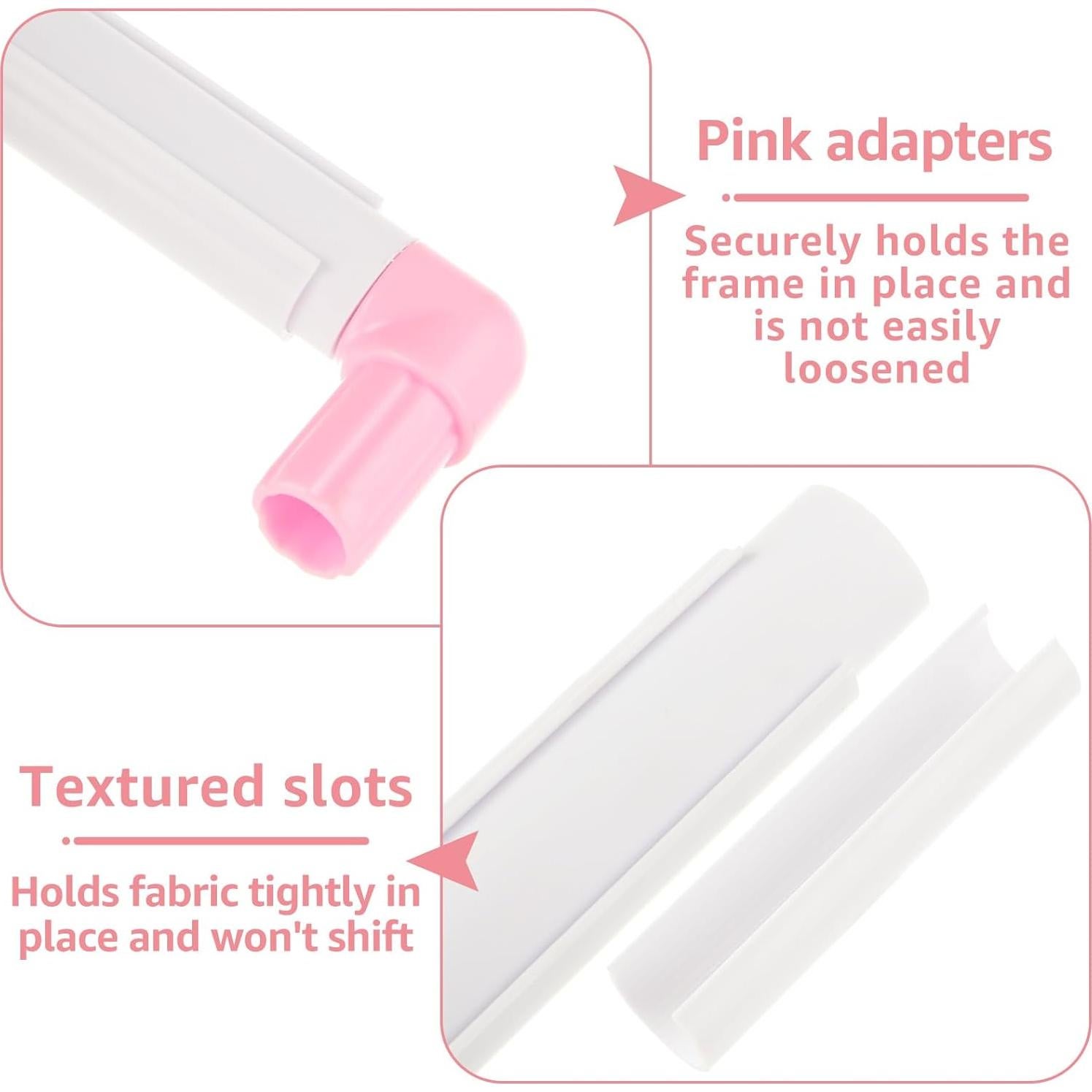 Aros de Bordado Cuadrados LOYORTY - 3 Piezas 15.2-27.9cm