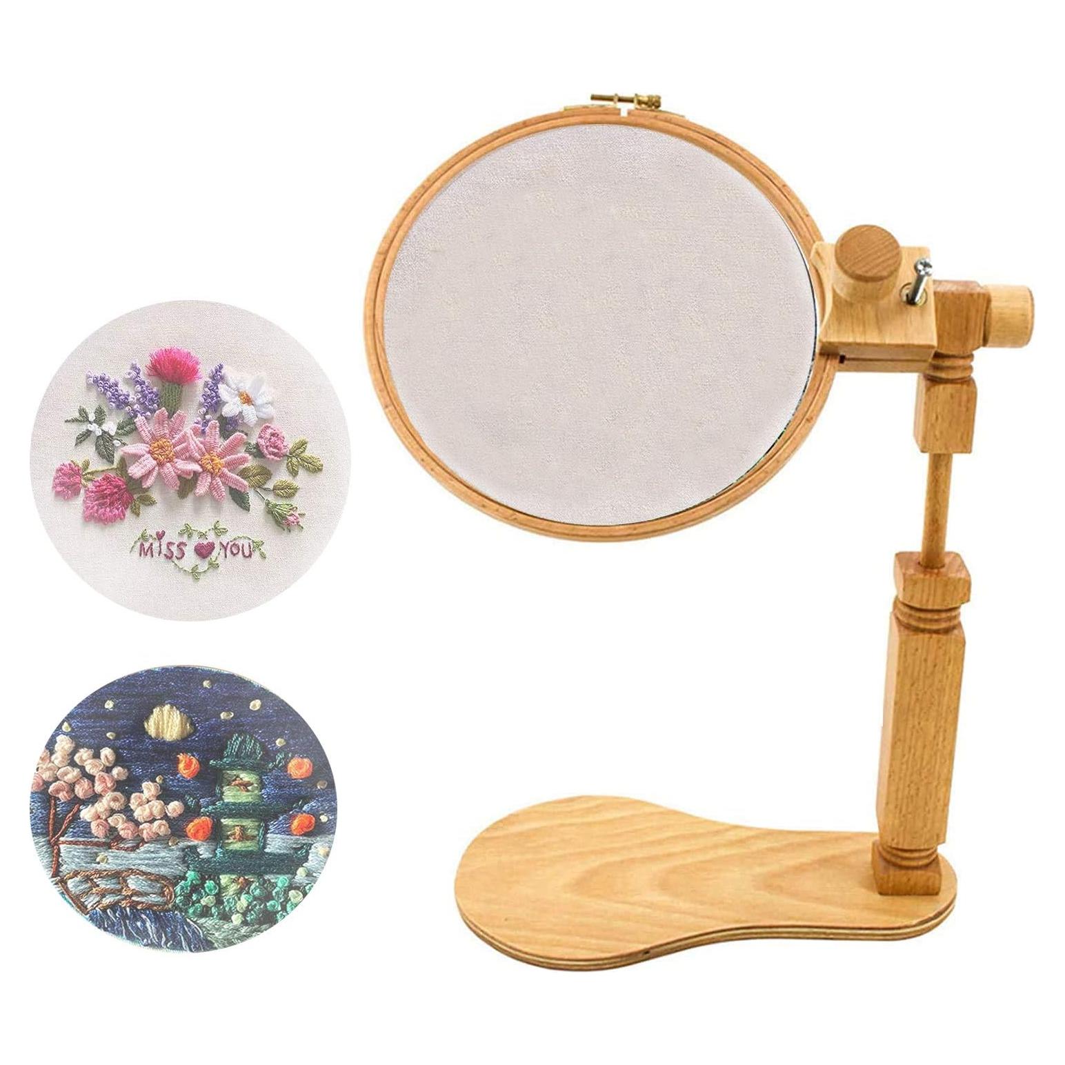 Soporte de Bordado Giratorio TAPBULL de Madera Ajustable