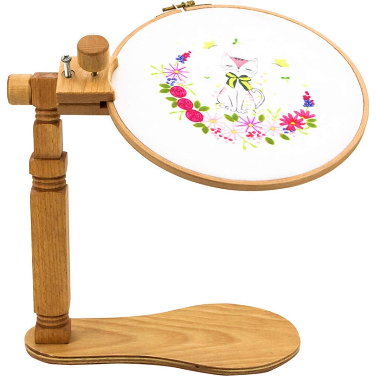 Soporte de Bordado Giratorio TAPBULL de Madera Ajustable