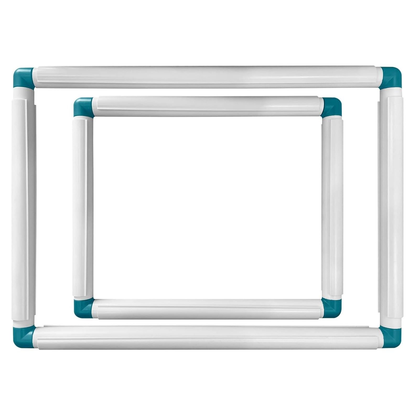 Paquete de 2 Aros de Bordado Cuadrados GLSJA 23x28 y 28x38 cm