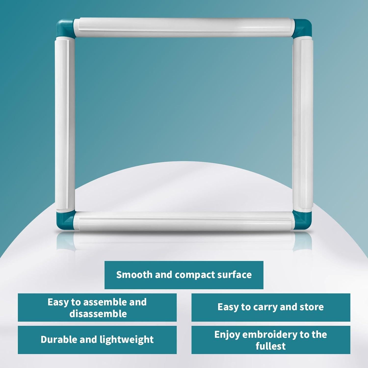 Paquete de 2 Aros de Bordado Cuadrados GLSJA 23x28 y 28x38 cm