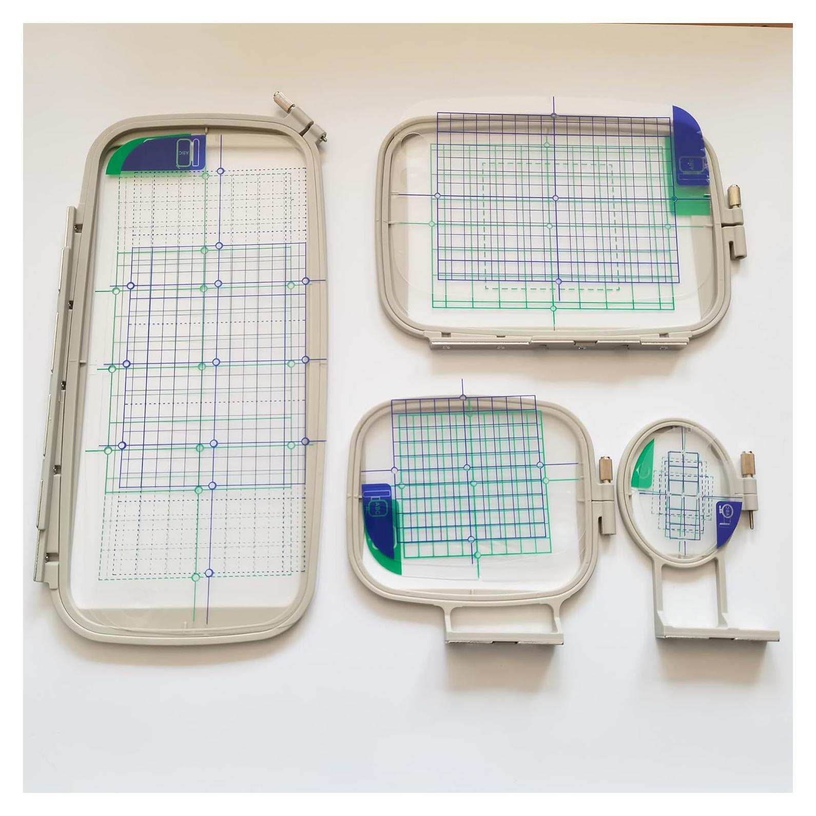 HONEYSEW Juego de Aros de Bordado 4 en 1 para Brother y Babylock