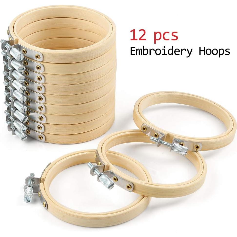 Kit de Adornos de Navidad Caydo 12 Piezas Aros y Tela