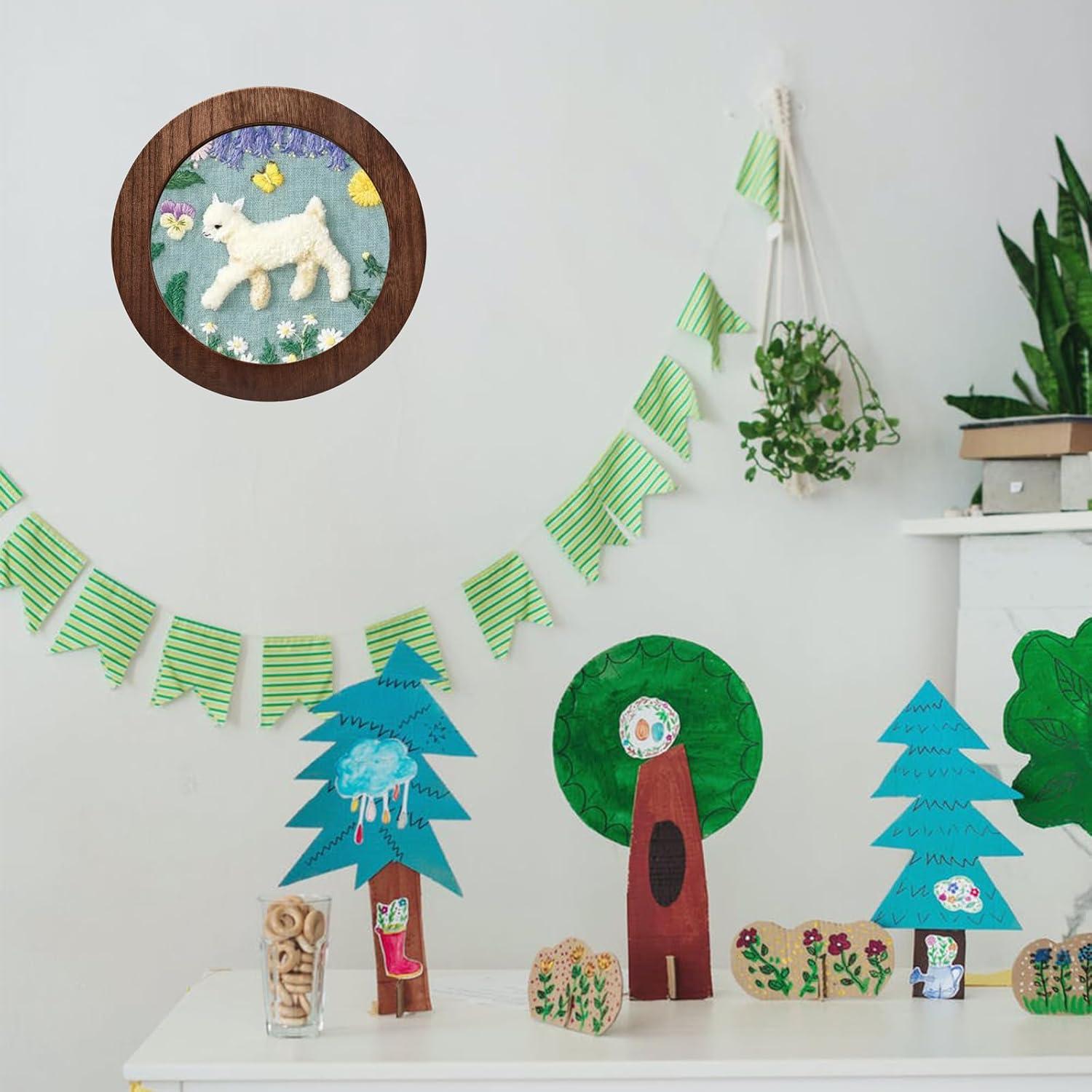 Juego de 3 Marcos de Bordado Redondos JoyHuaTrade 15.2 cm