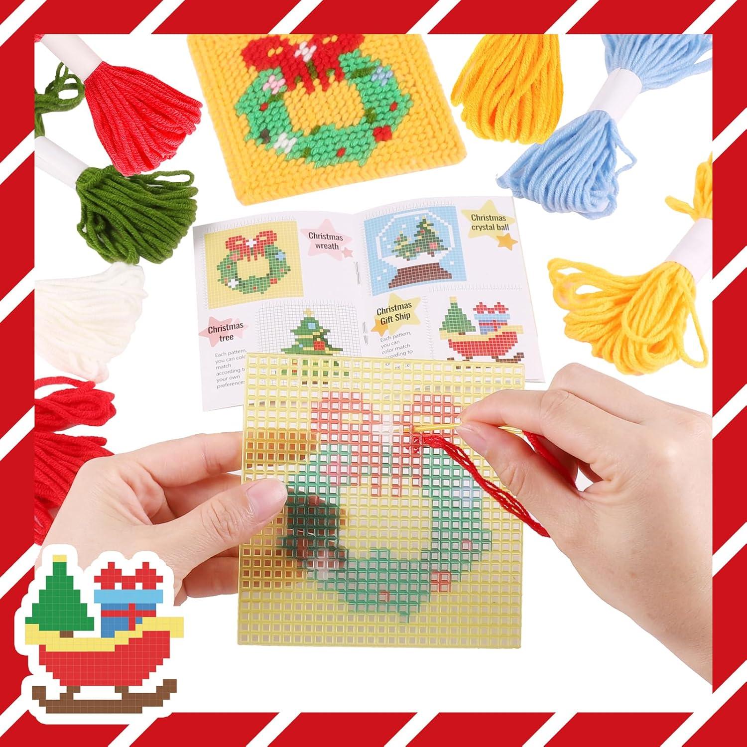 Kit de Bordado de Navidad Pllieay 10 Patrones para Principiantes