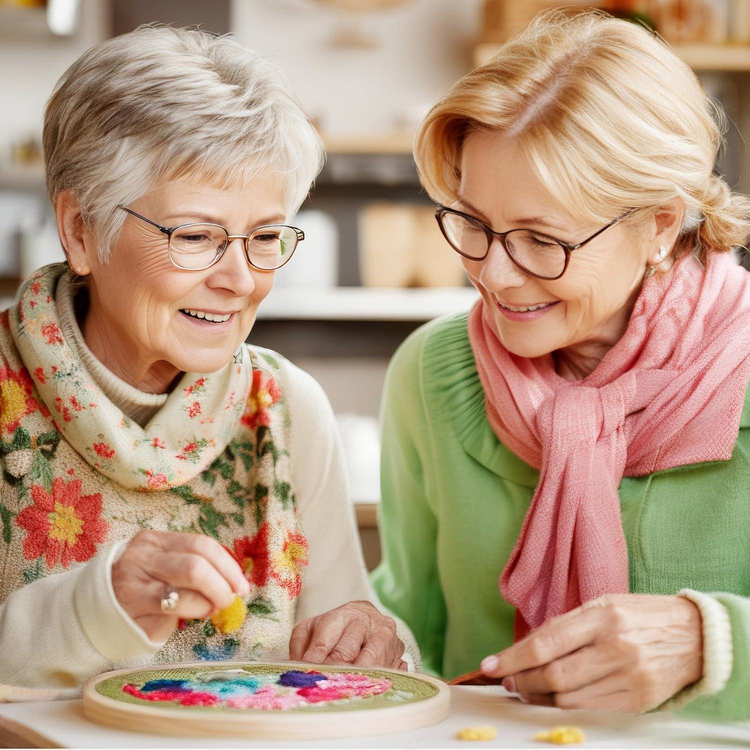 Kit de Bordado para Principiantes Cyanfour 5 Pack Floral