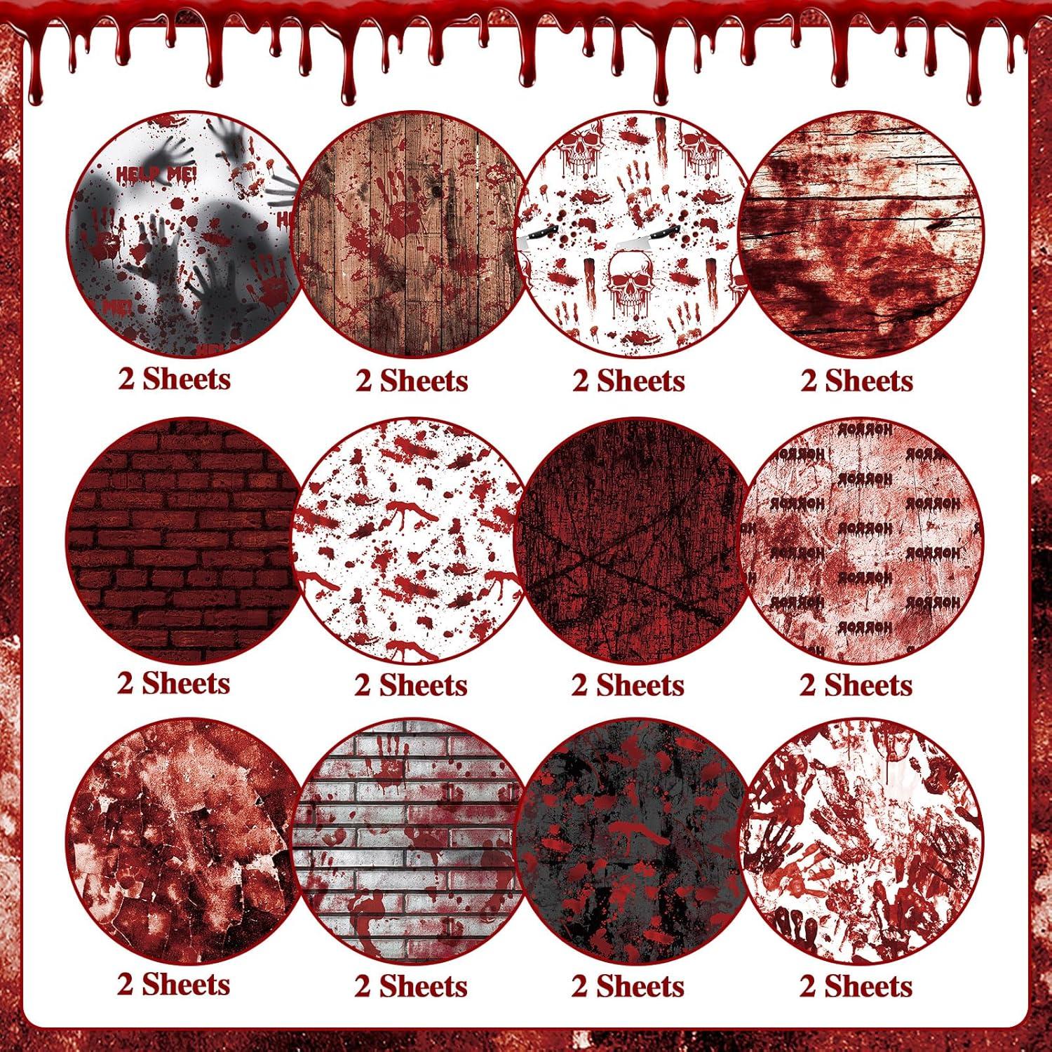 Papel de Scrapbook Halloween Konsait 30x30cm Doble Cara 24 Hojas