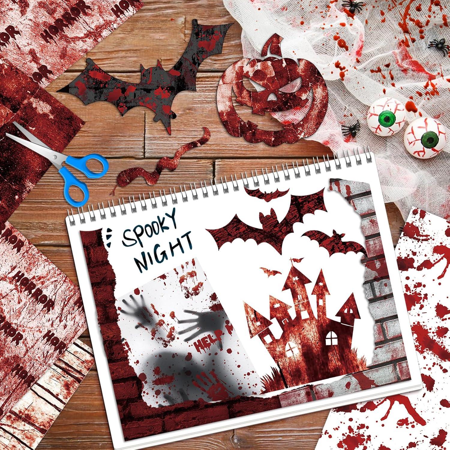 Papel de Scrapbook Halloween Konsait 30x30cm Doble Cara 24 Hojas