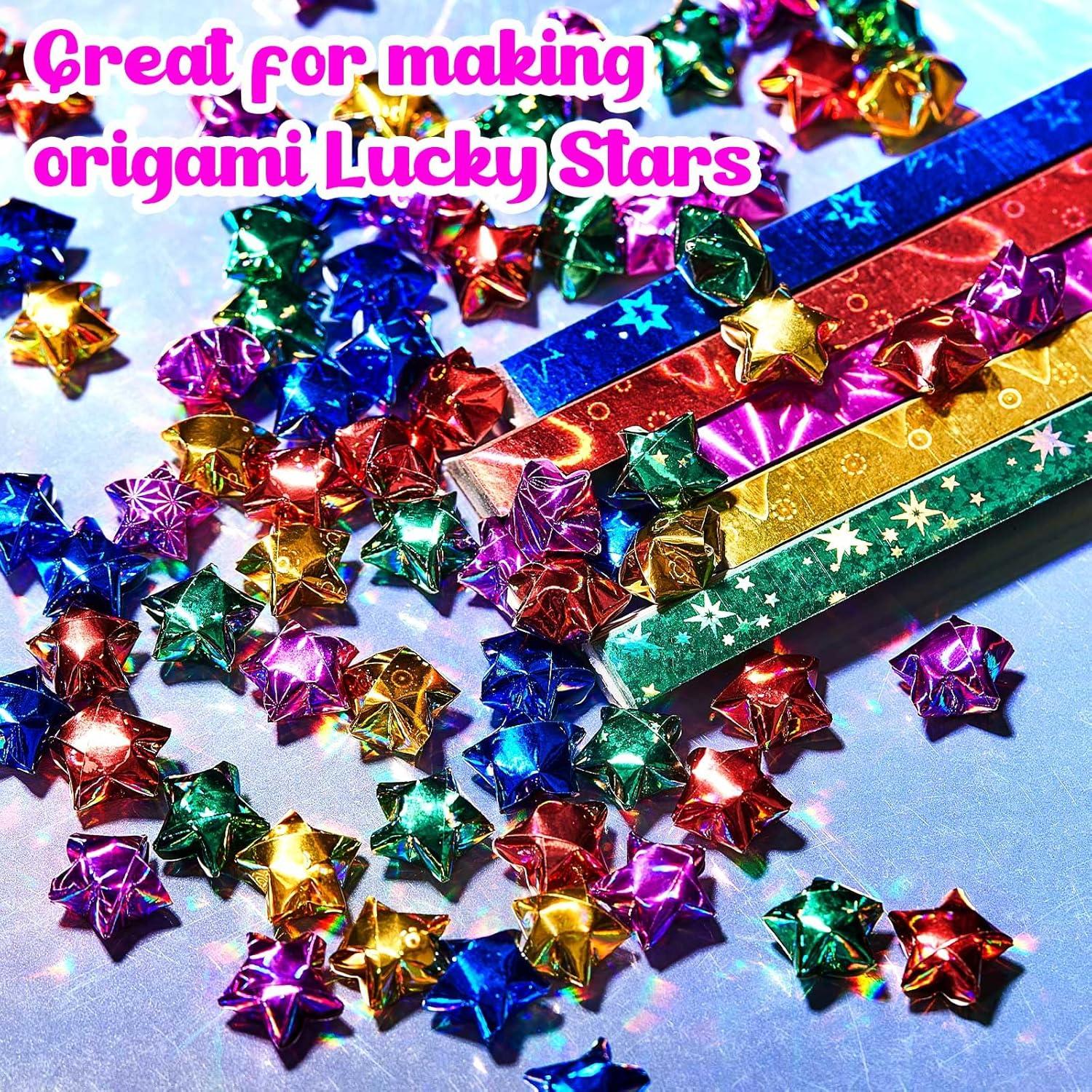 Kigeli 1000 Hojas Papel de Aluminio Origami Colorido 1.02x24.89cm