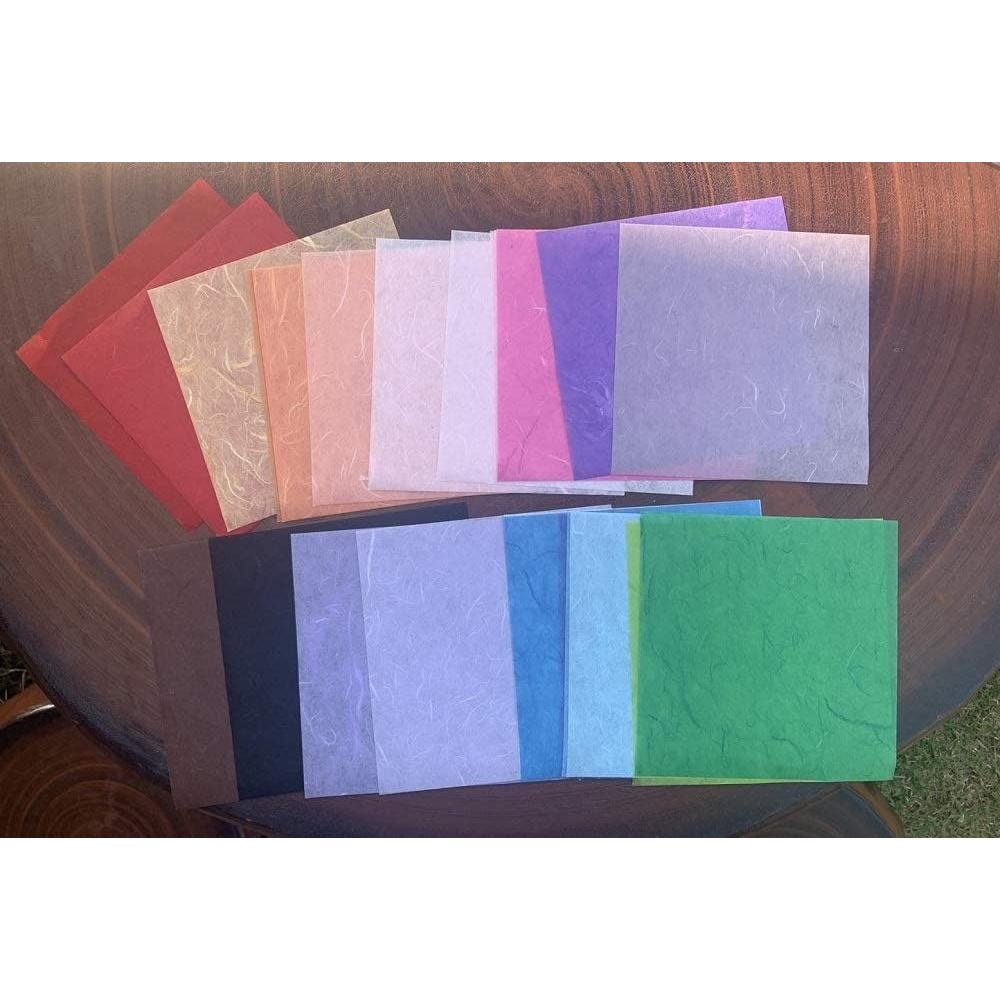 50 Hojas Papel de Origami Morera 15x15cm Colores Mezclados