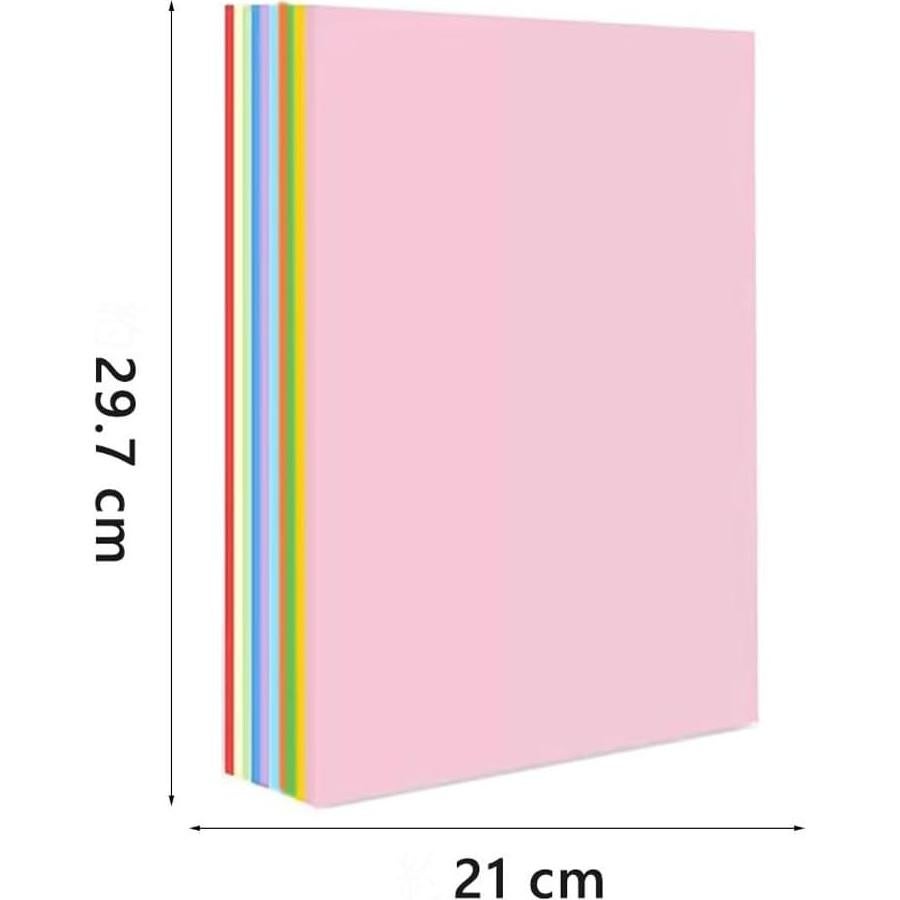 Papel de Origami A4 Colorido 100 Hojas 70gsm Doble Cara