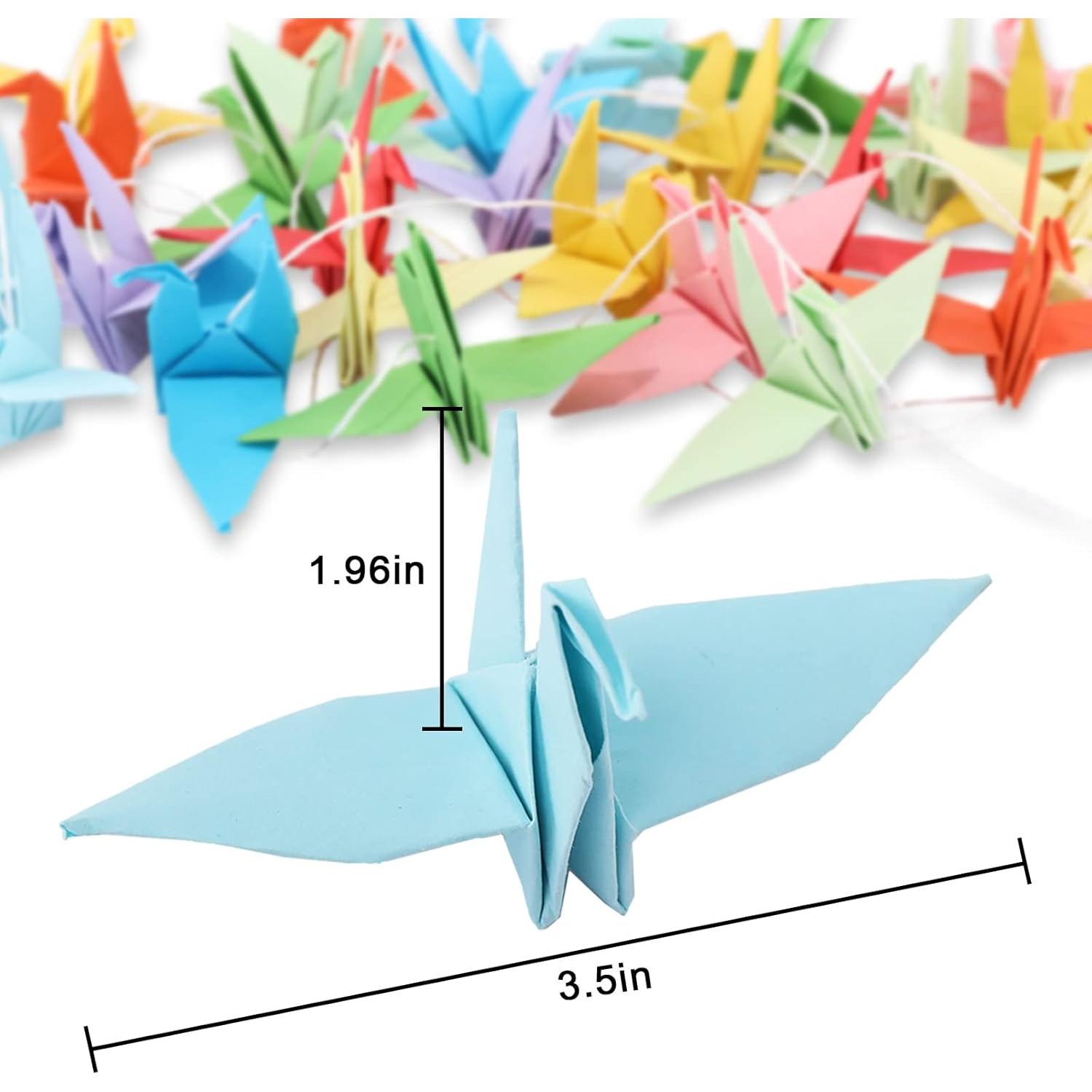 Guirnaldas de Grullas de Papel Whaline 5 Cuerdas 1.4m Arcoíris