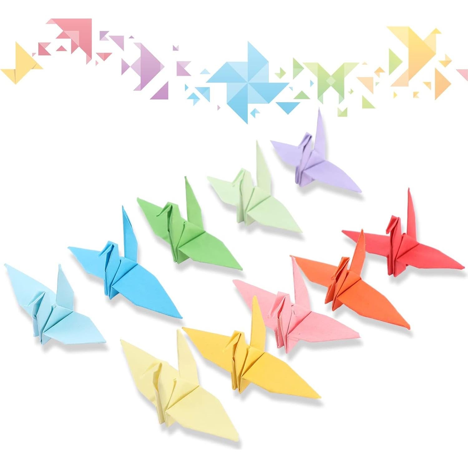 Guirnaldas de Grullas de Papel Whaline 5 Cuerdas 1.4m Arcoíris