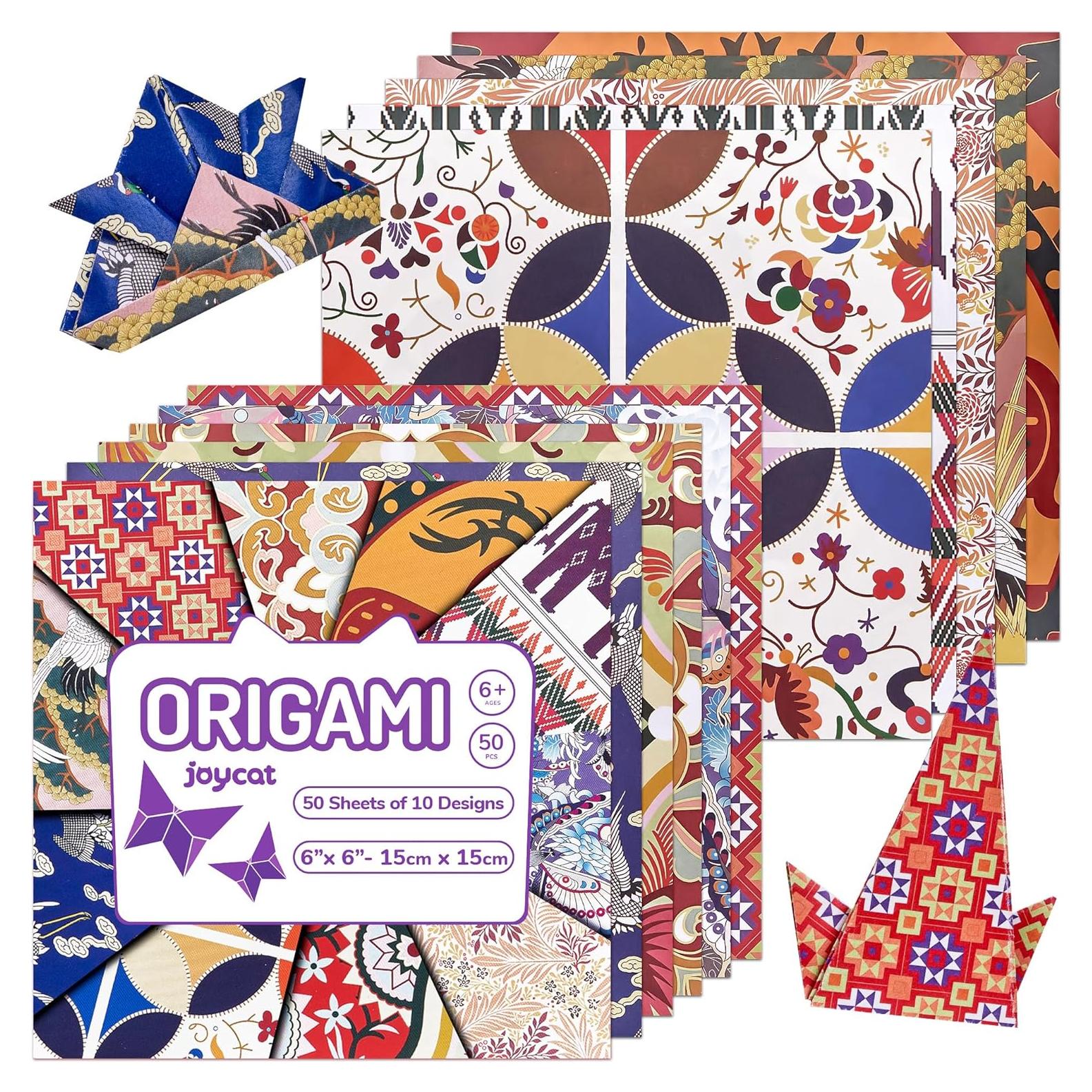 Papel de Origami Étnico 50 Hojas 15x15 cm Mate Premium