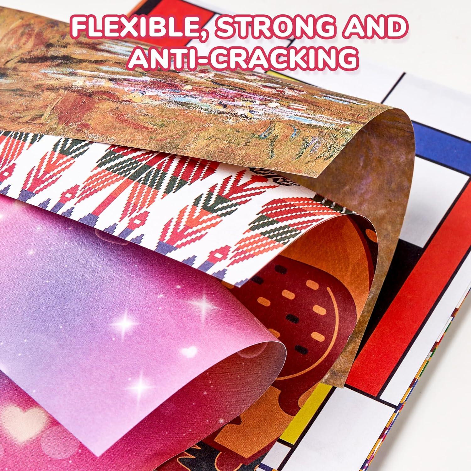 Papel de Origami Étnico 50 Hojas 15x15 cm Mate Premium