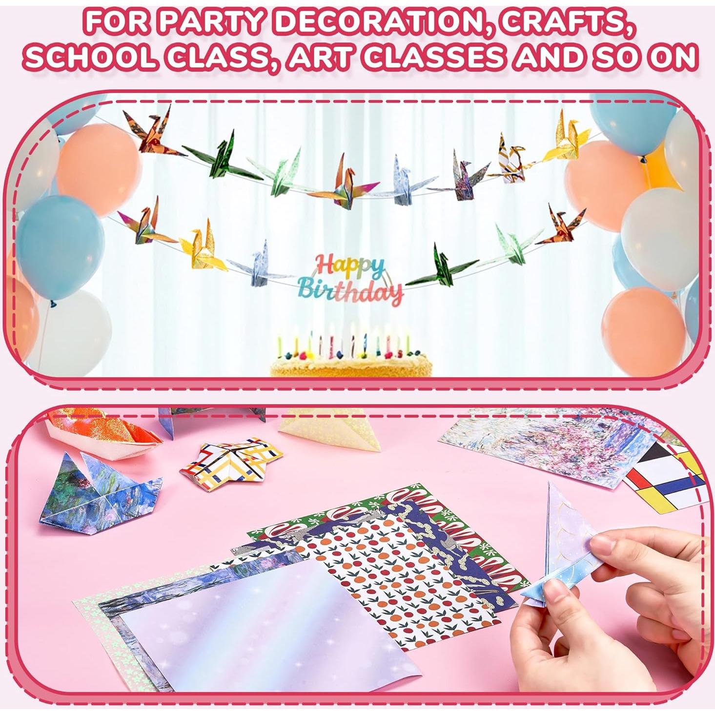 Papel de Origami Étnico 50 Hojas 15x15 cm Mate Premium